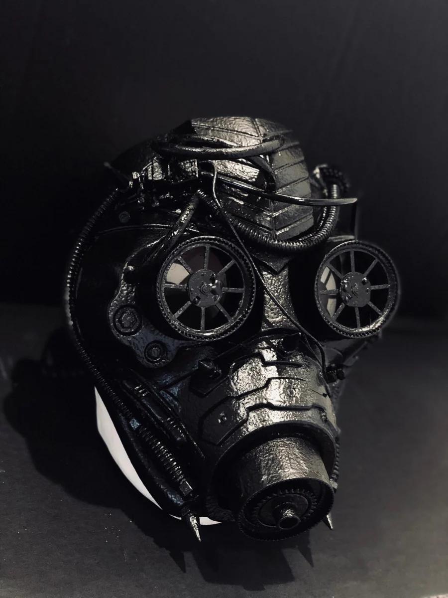 Cosplay Gas Mask - Black - Image 2