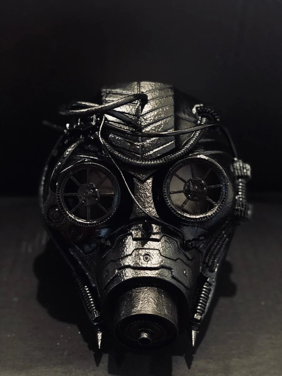 Cosplay Gas Mask - Black - Image 3