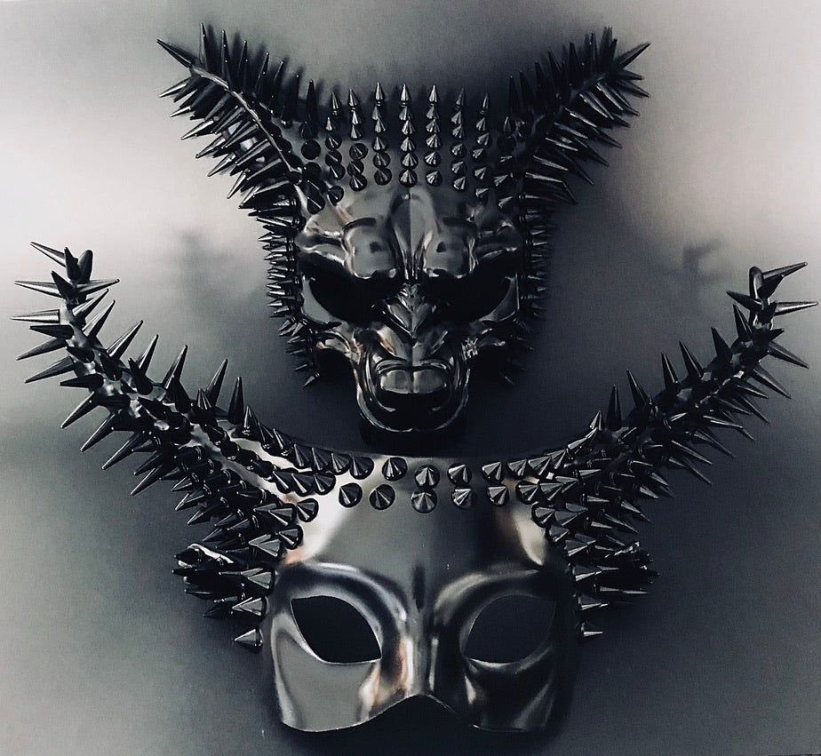 Spiked Wolf Couples Masks - Image 3