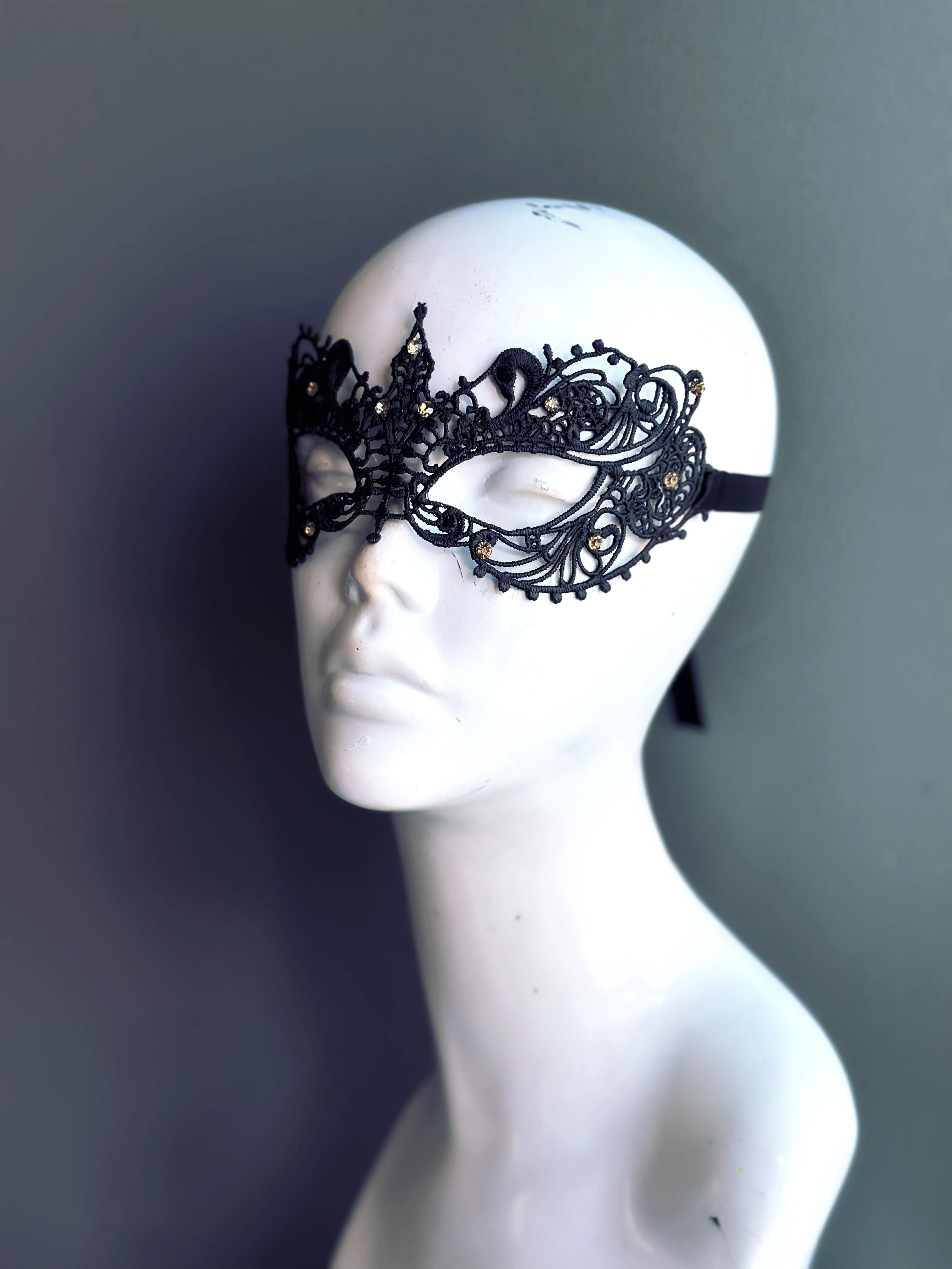 Ana Lace Mask - Black - Image 2