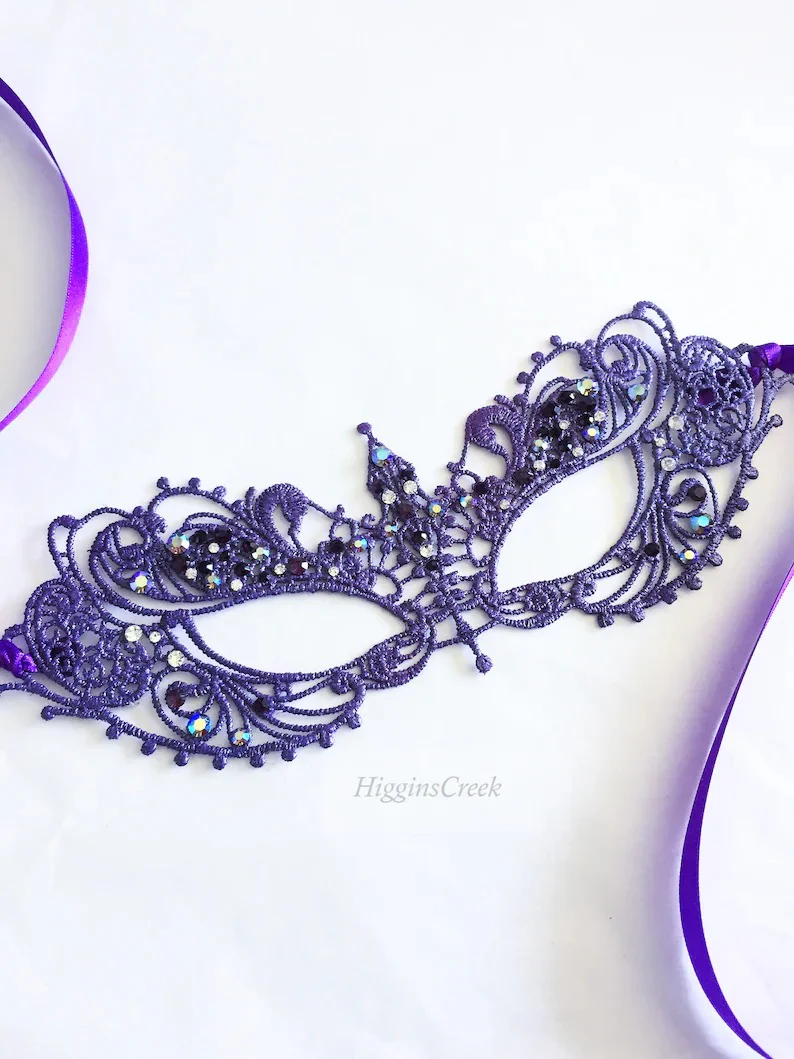 Ana Lace Mask - Violet - Image 2