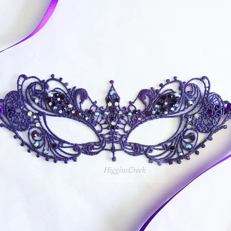 Ana Lace Mask - Violet - Image 3