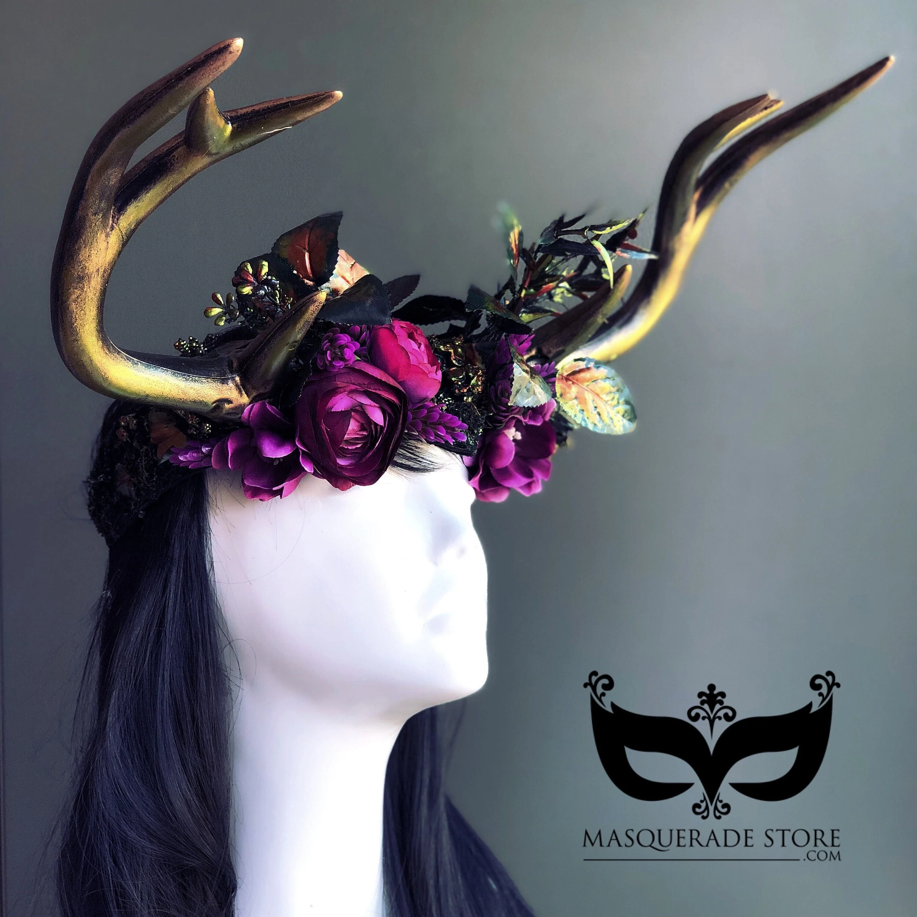 Deer Antler Headdress - Beltane - Image 2