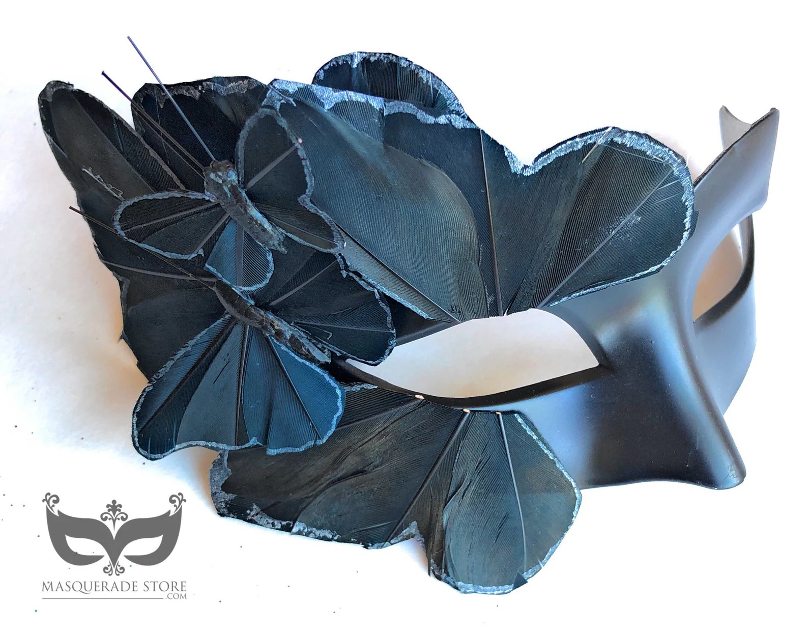 Midnight Wings - Black Butterfly Couples Masks - Image 3