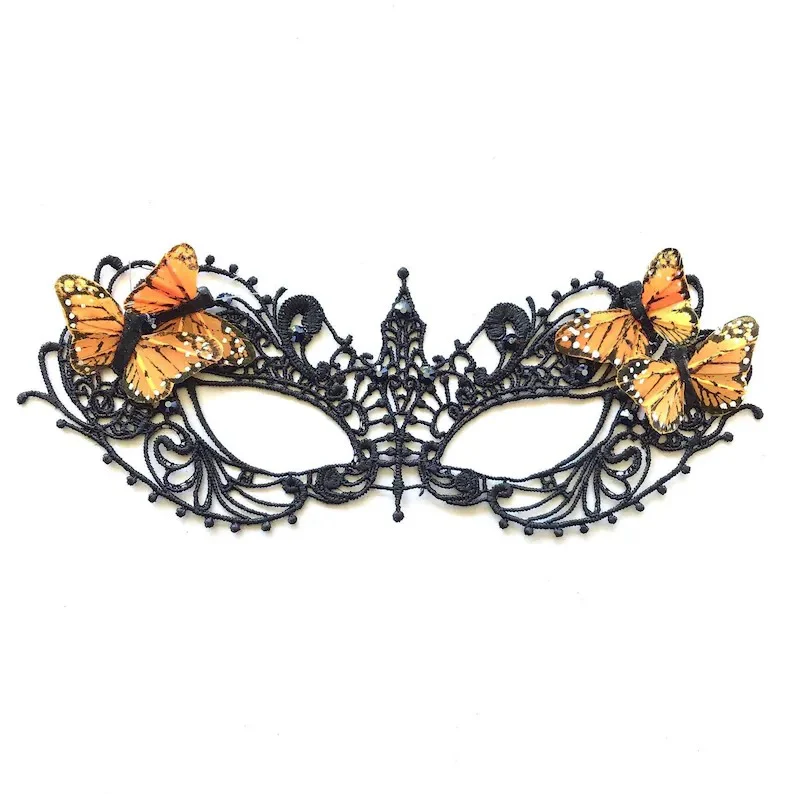 Ana Black Lace - Butterfly  Mask