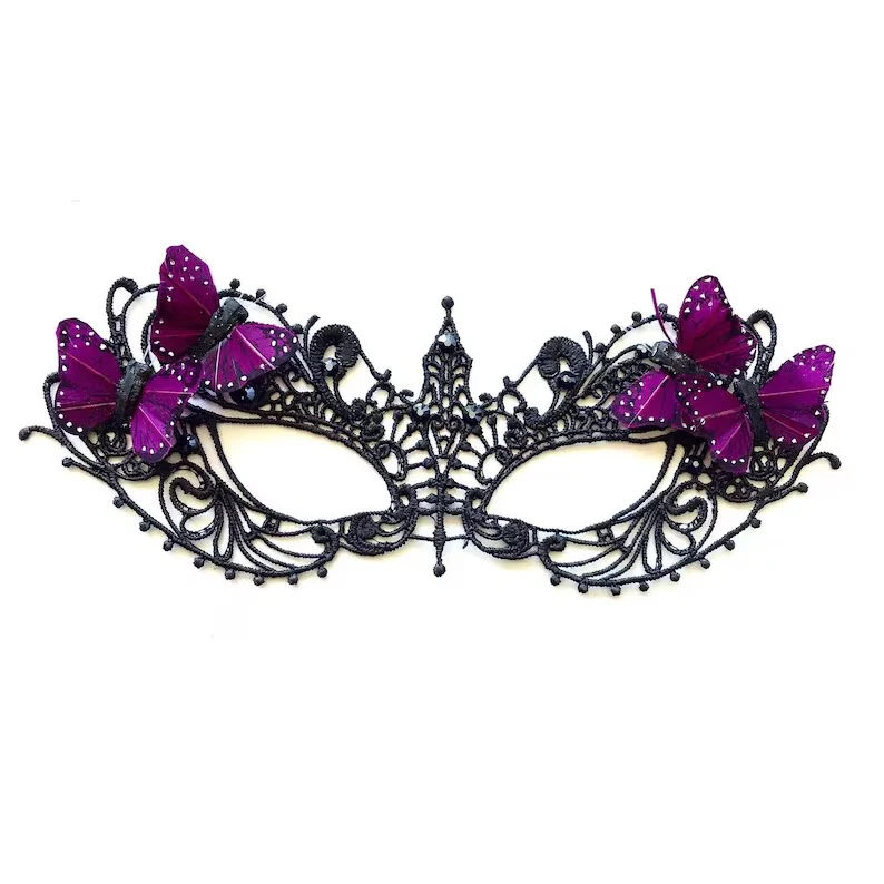 Ana Black Lace - Butterfly  Mask - Image 2