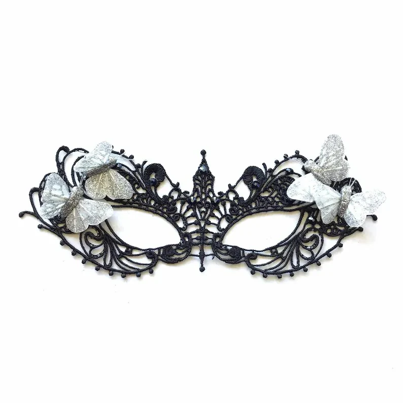 Ana Black Lace - Butterfly  Mask - Image 6