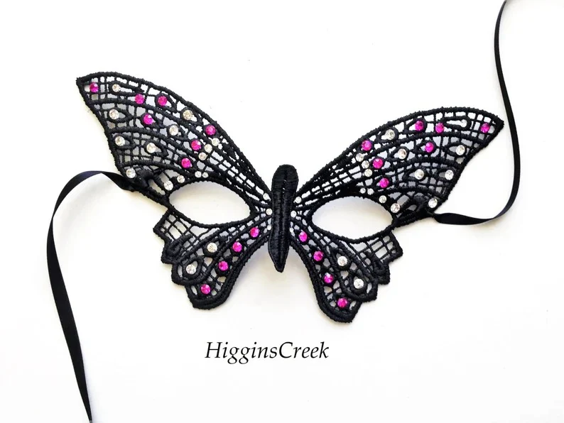 Little Wings – Black Kids Butterfly Mask - Image 4