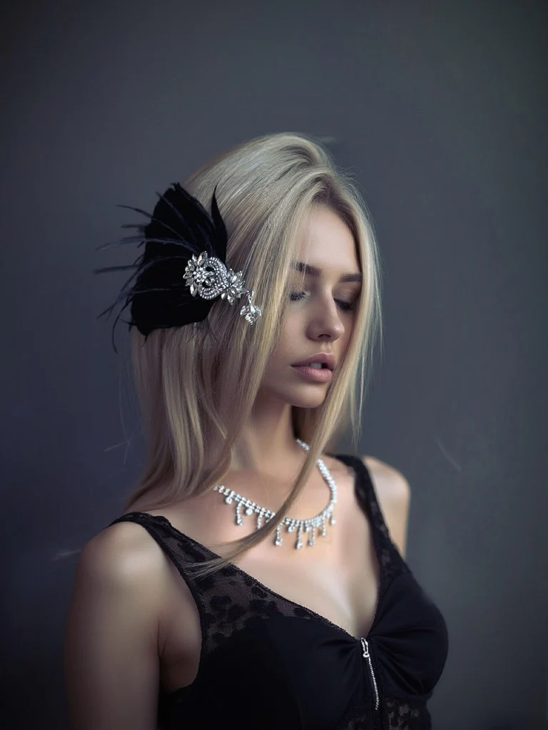 Eleanor Luxe- Black Feathers - Image 2