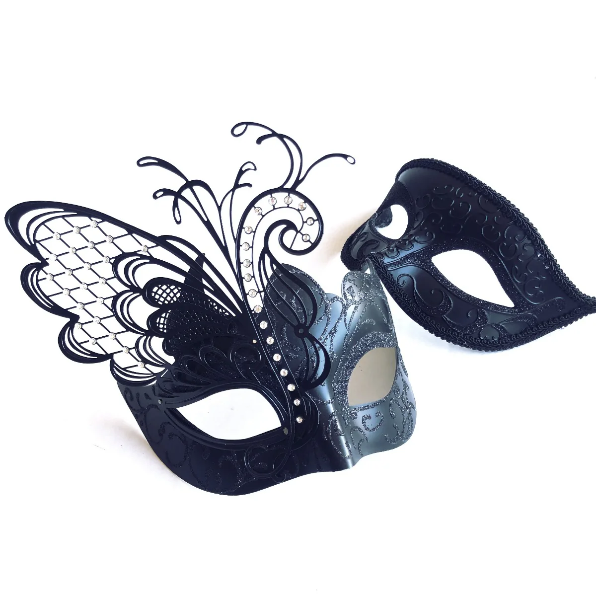 Noir Elegance Pair - Black Butterfly - Image 3