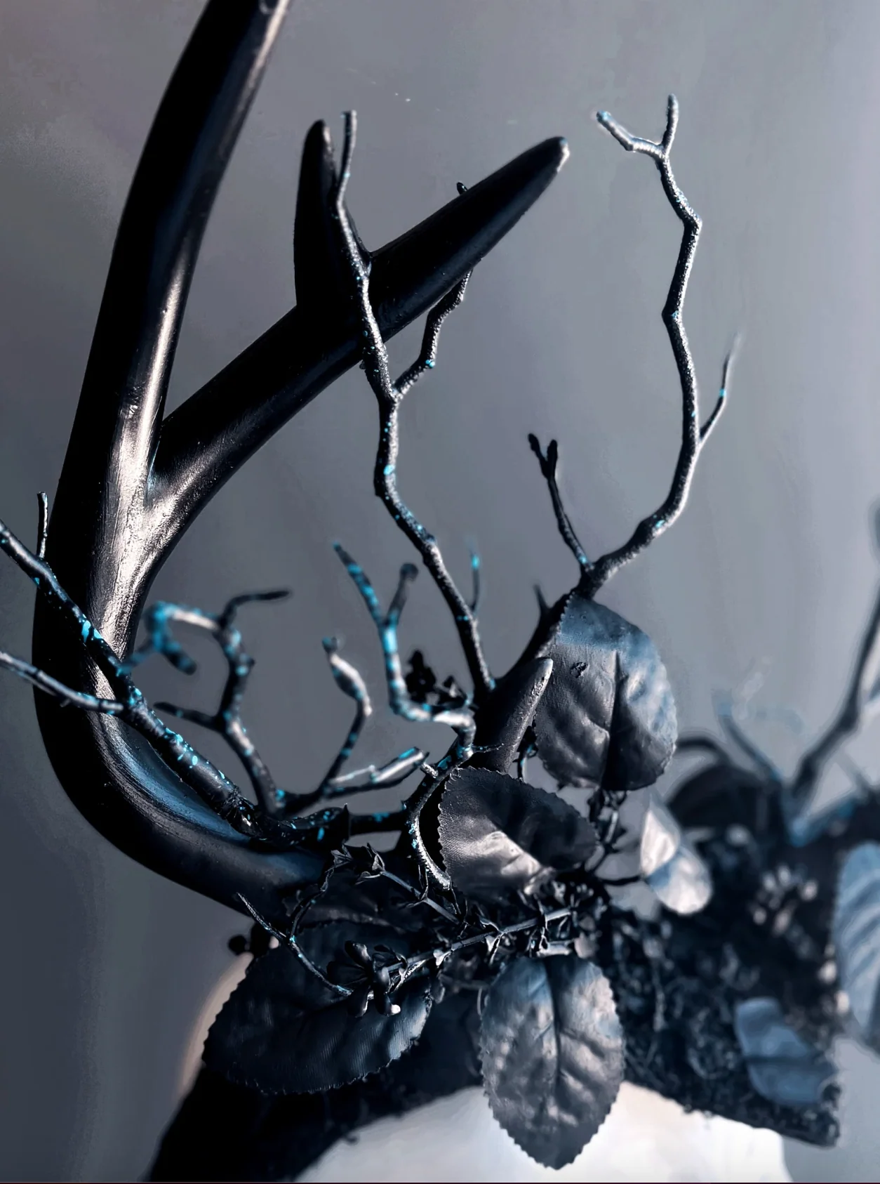 Deer Antler Headdress - Black Forest - Image 5