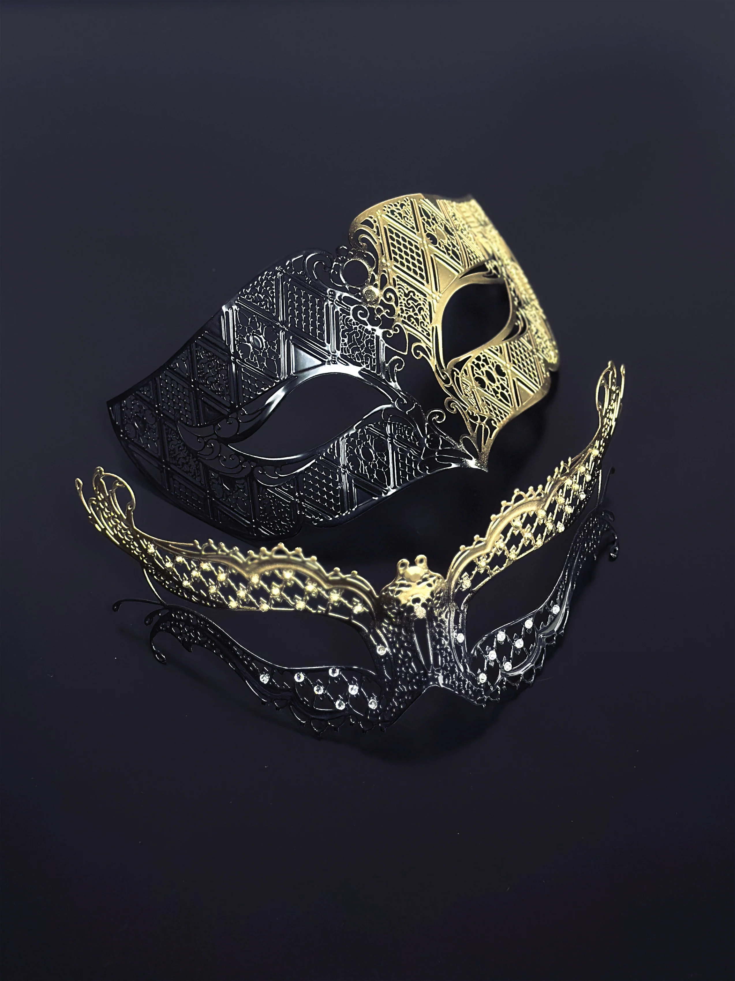 Midnight Royale - Black Gold Couples Set