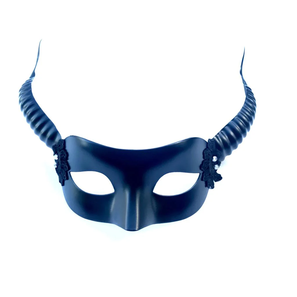 Black Malevolent Horned Mask - Image 3