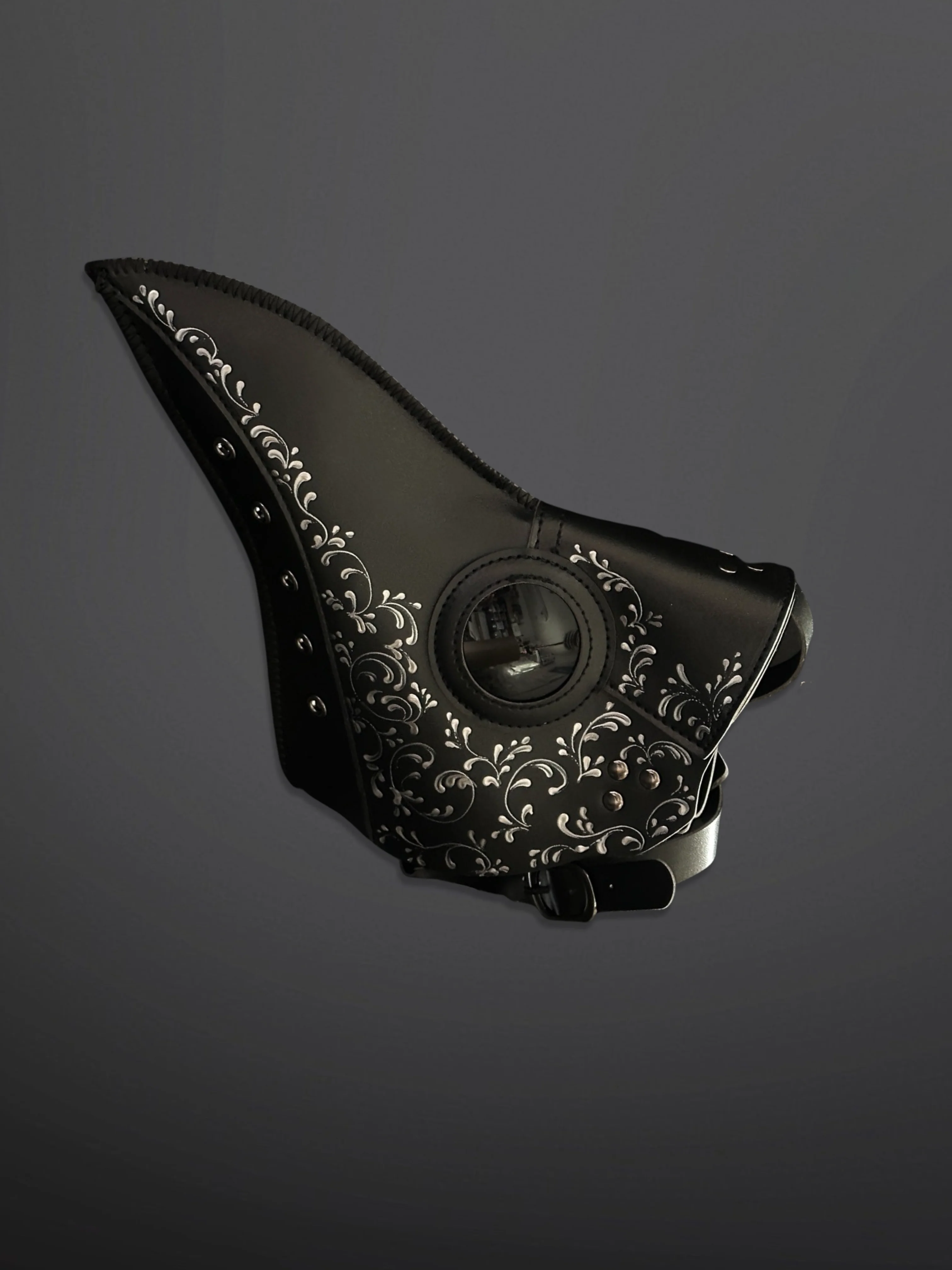 Vegan Leather Plague - silver filigree - Image 3