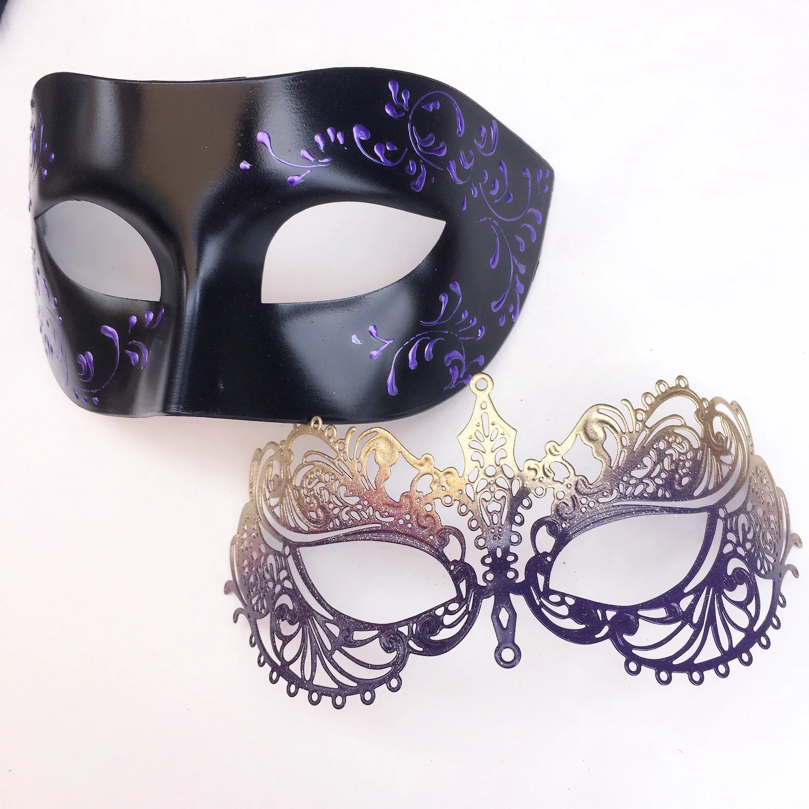 Midnight Majesty – Black & Purple Masks