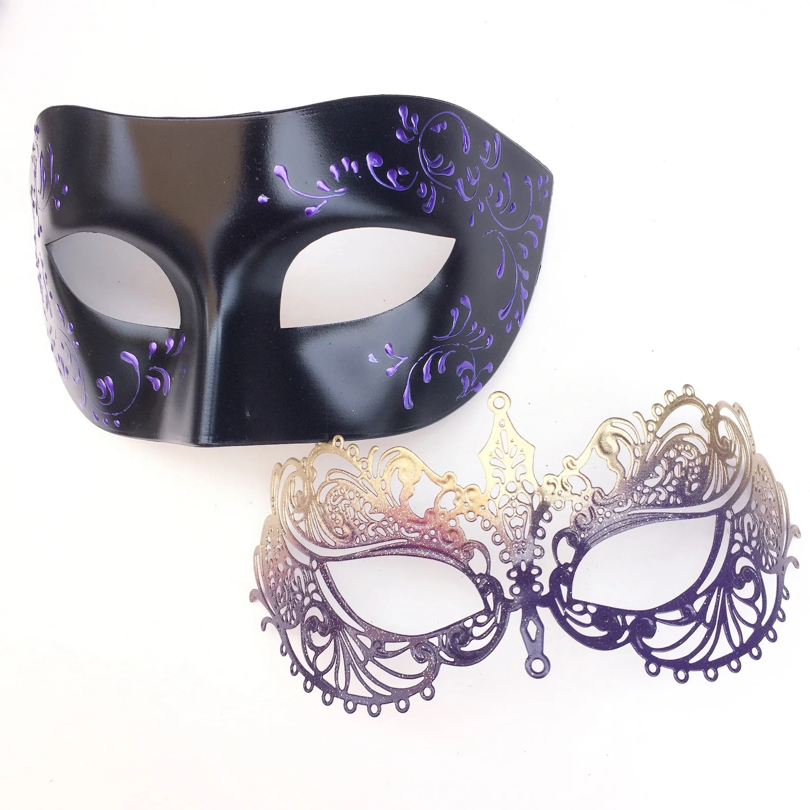 Midnight Majesty – Black & Purple Masks - Image 2
