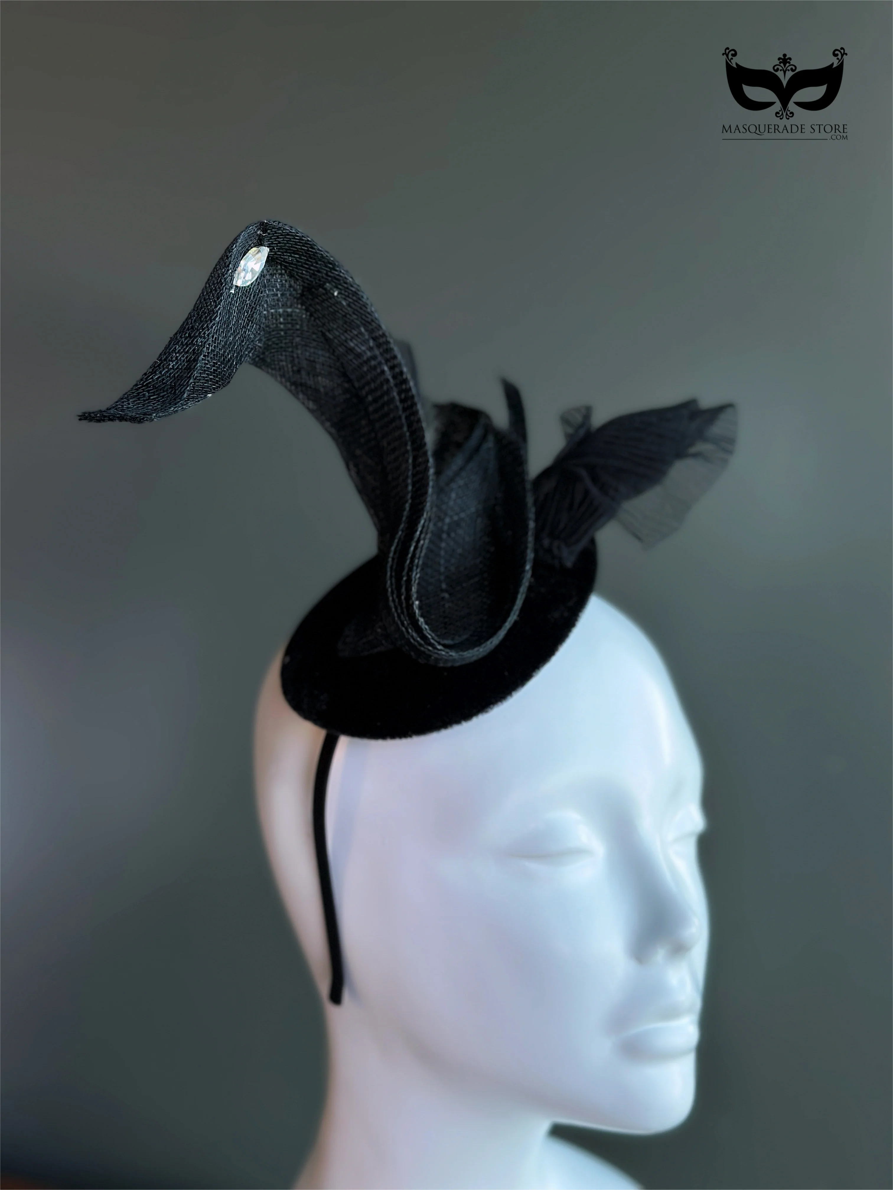 Black Swan Fascinator Headband - Image 2