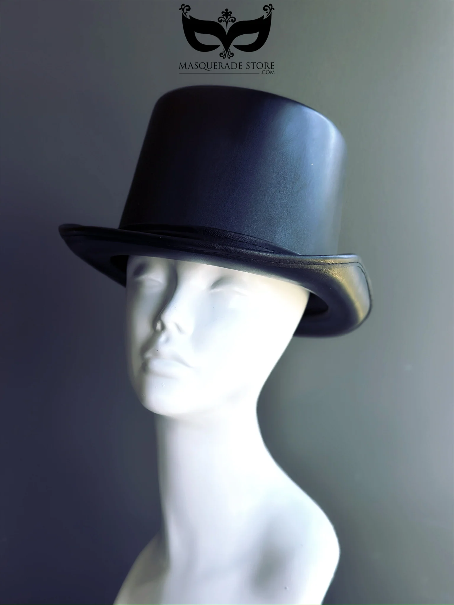 Classic Vegan Leather Top Hat