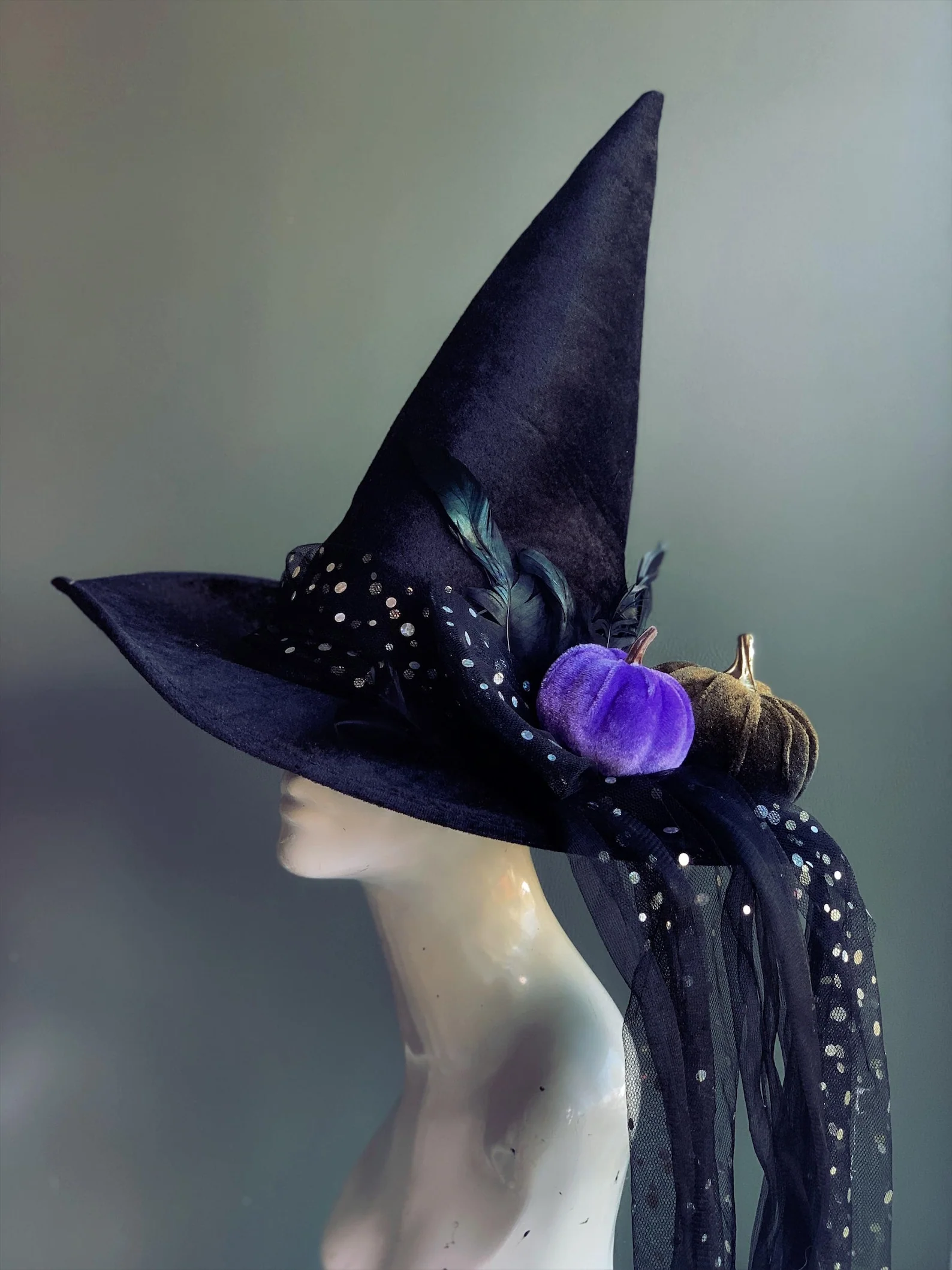 Pumpkin Charm Witch Hat