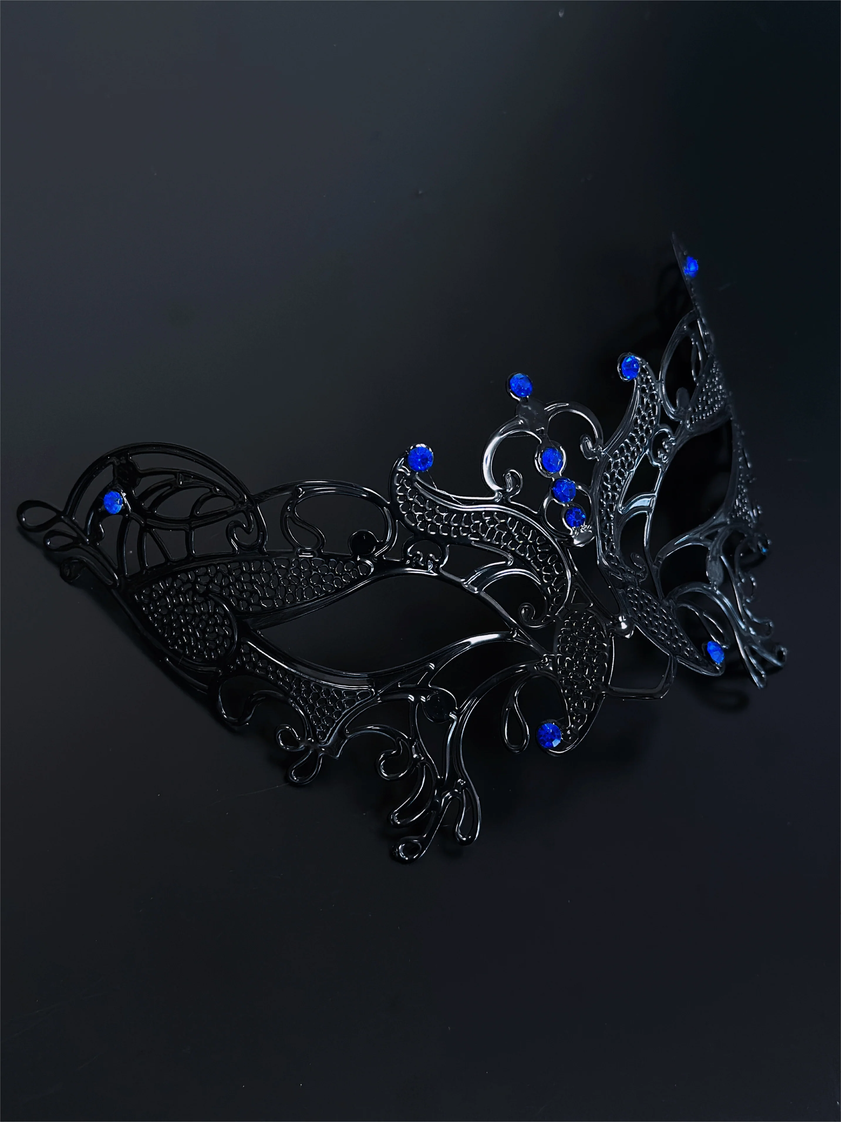 Butterfly Metal Mask- Black