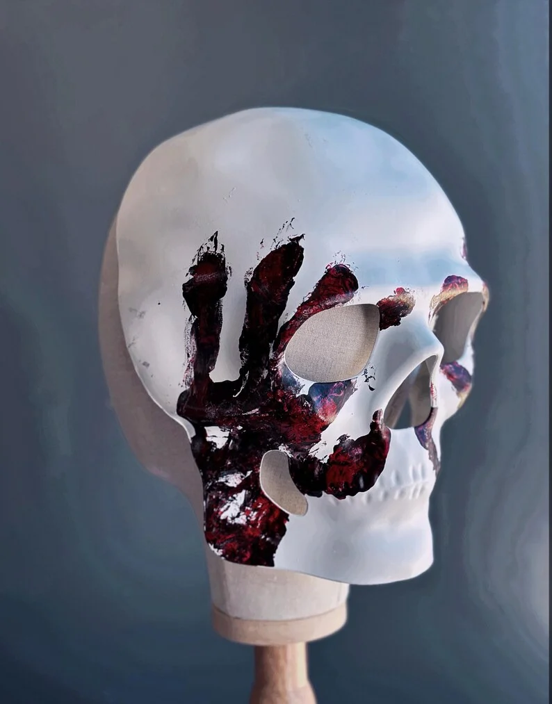 Blood Eclipse – White Skull Mask - Image 3