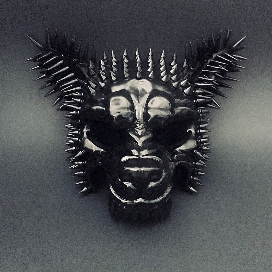 Spiked Wolf Mask - Red/Black - Image 4