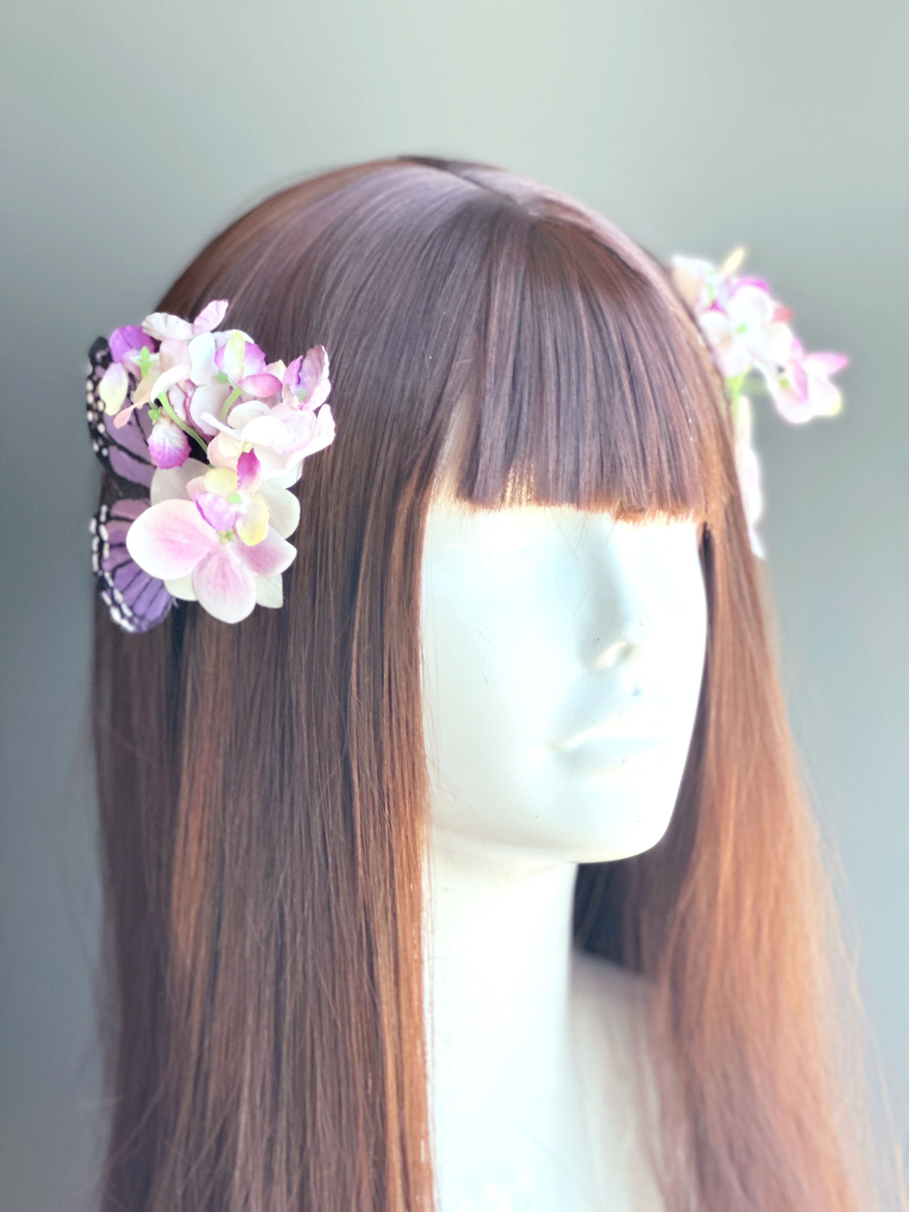 Enchanted Bloom – Butterfly Hair Clips - Image 2