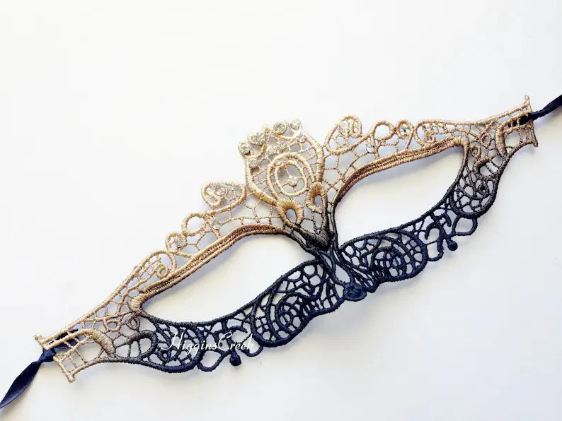 Celeste Crown Mask - Gold Ombre