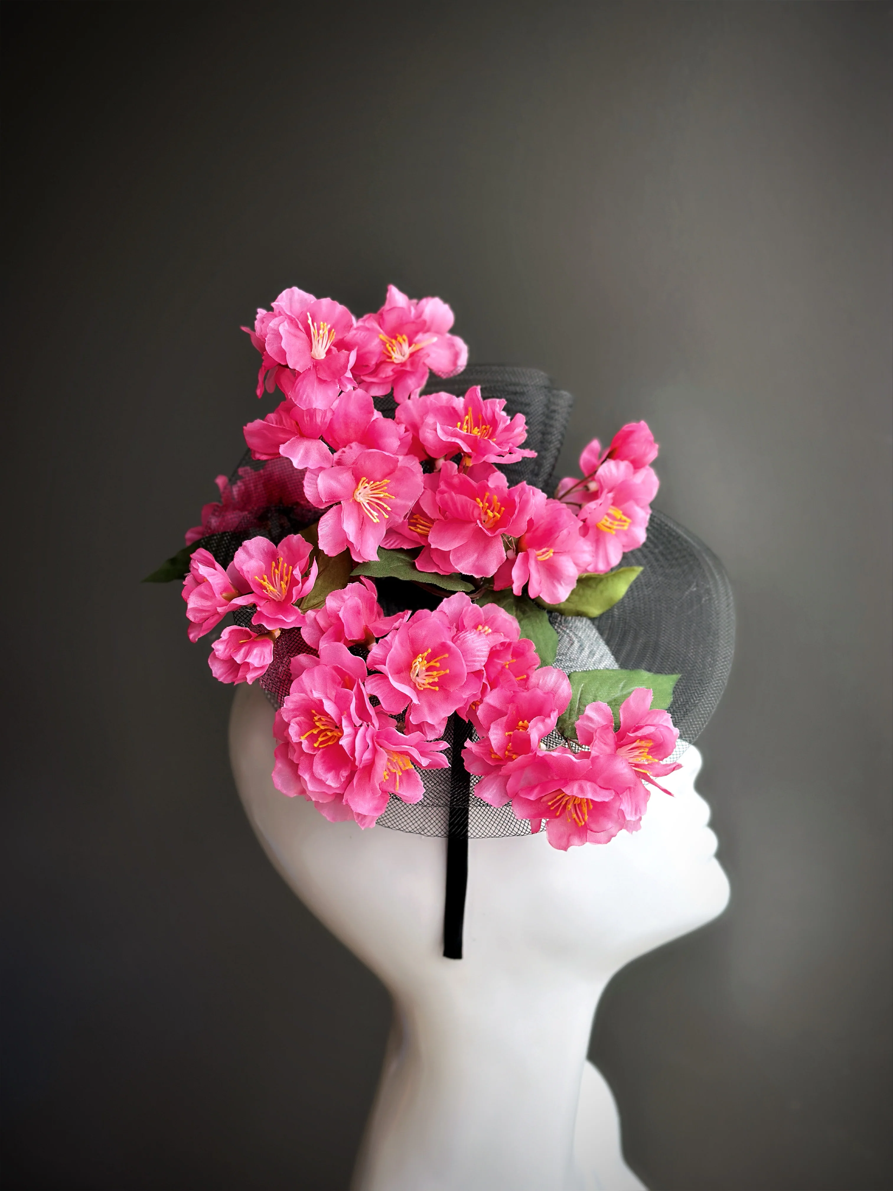 Cherry Blossom Fascinator - Pink - Image 3