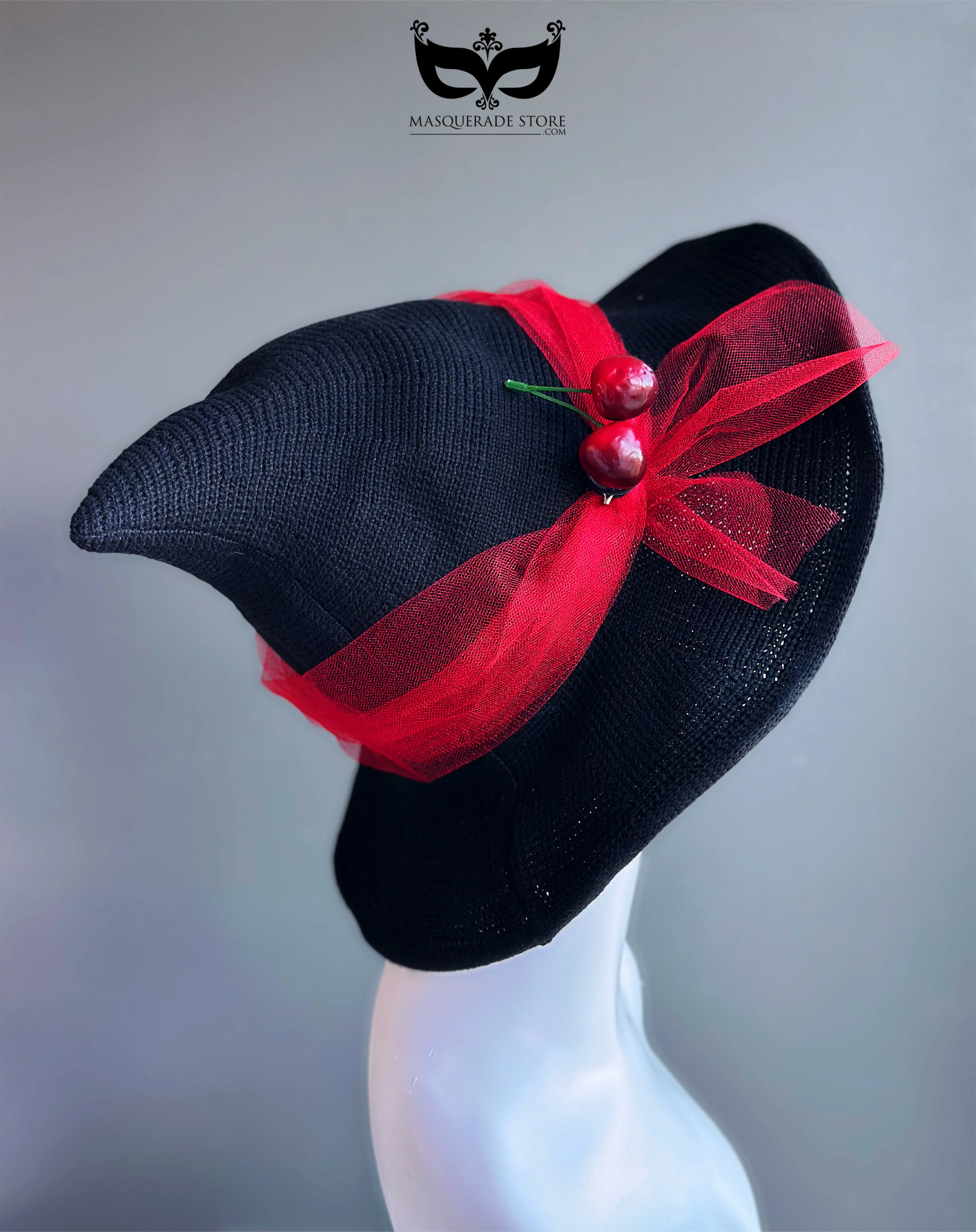 Cherry Hex - Retro Black Red Witch Hat