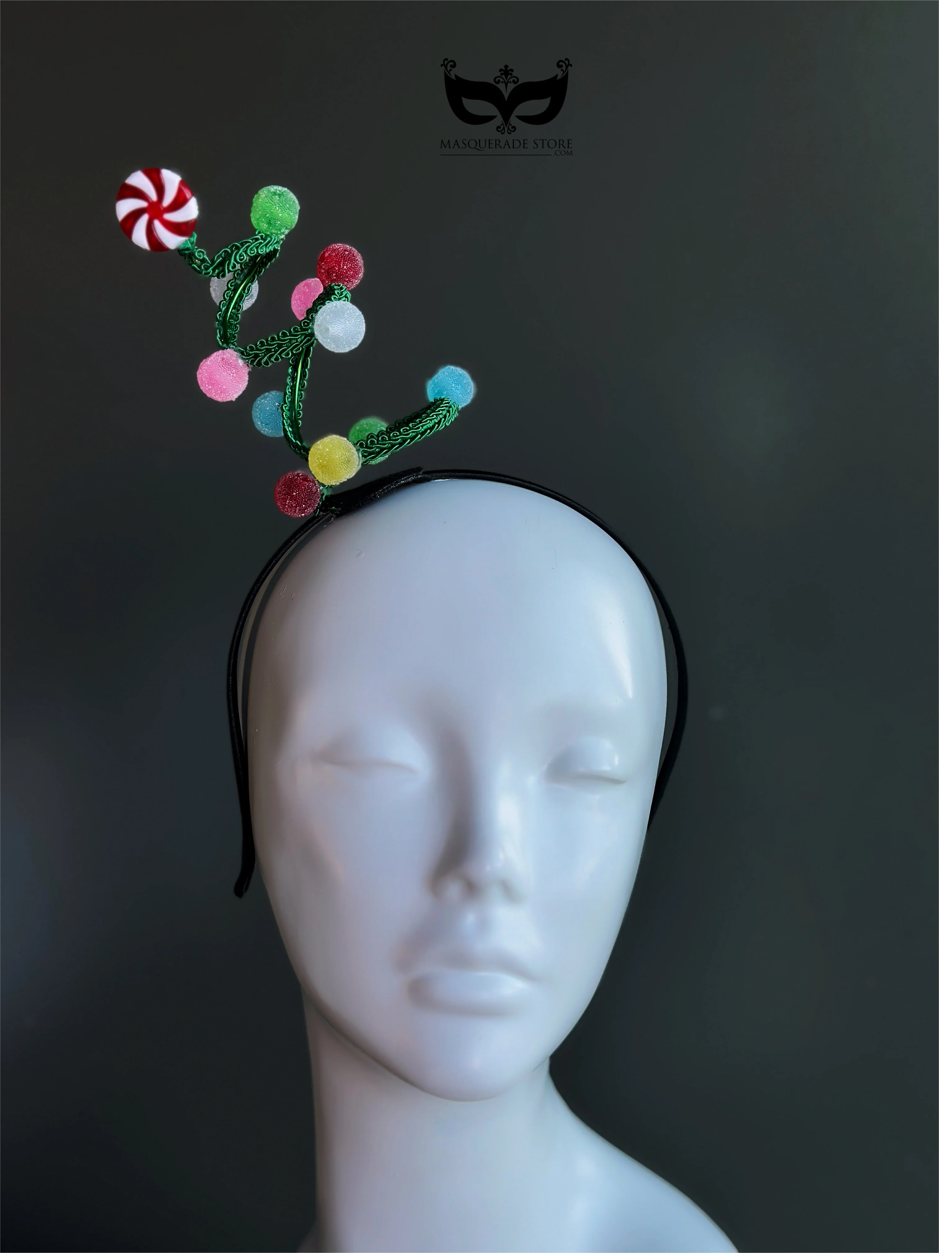 Christmas Candy Spiral Headband