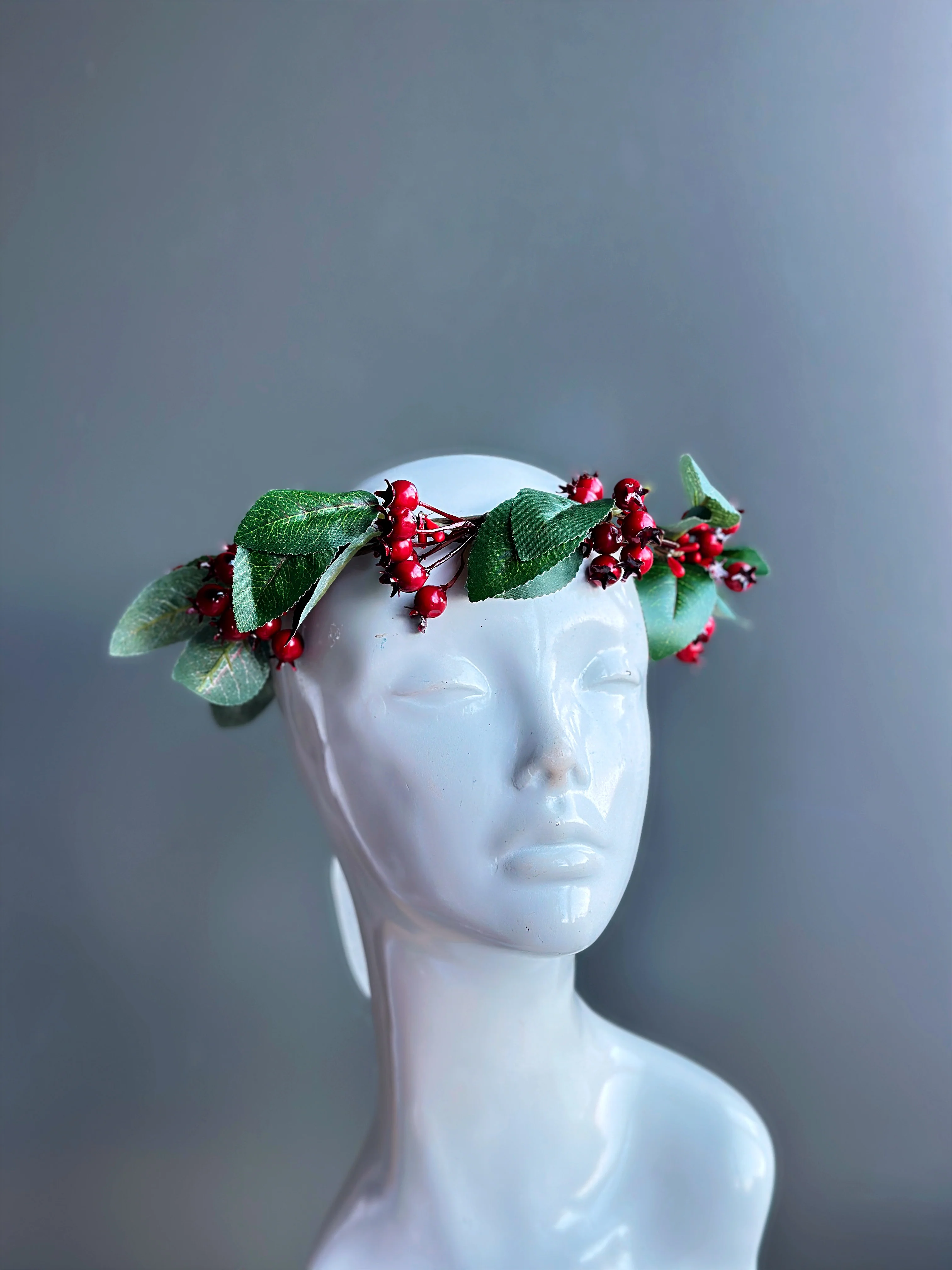 Holly Berry Wreath Crown - Image 2