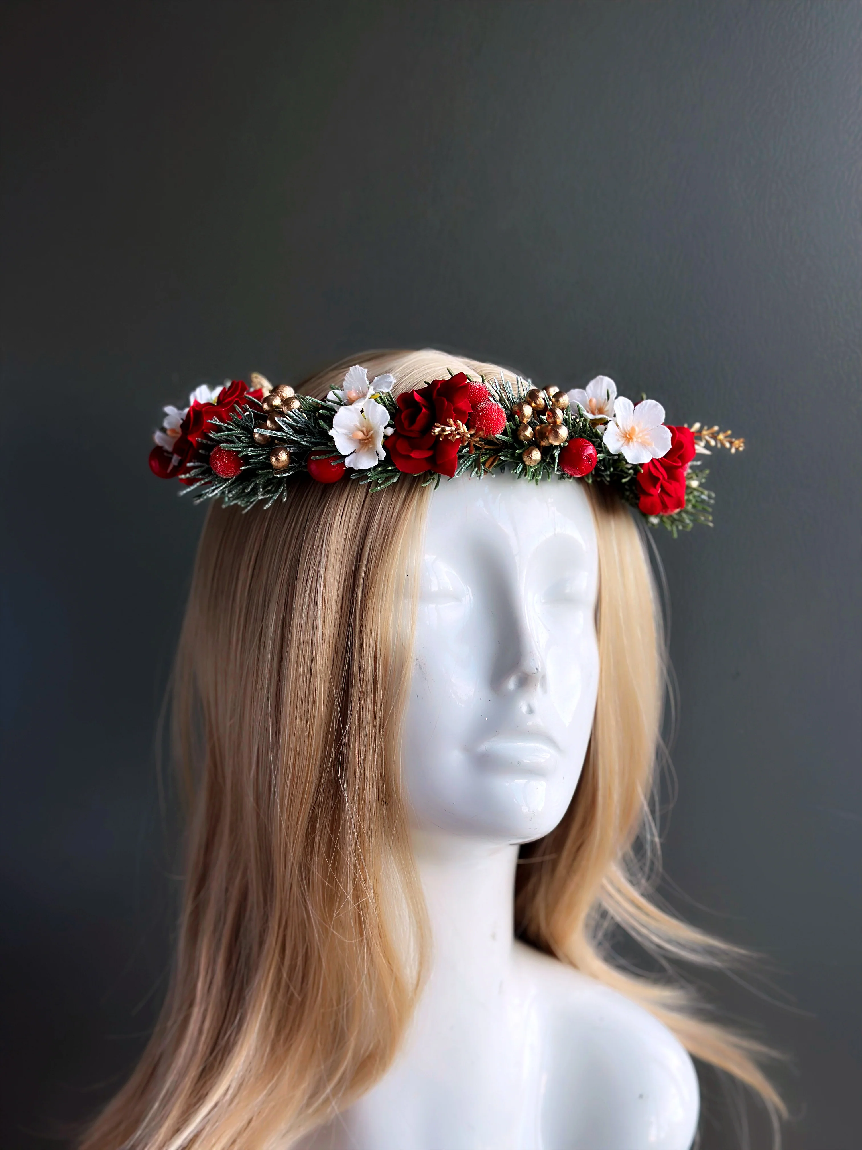 Christmas Flower Crown