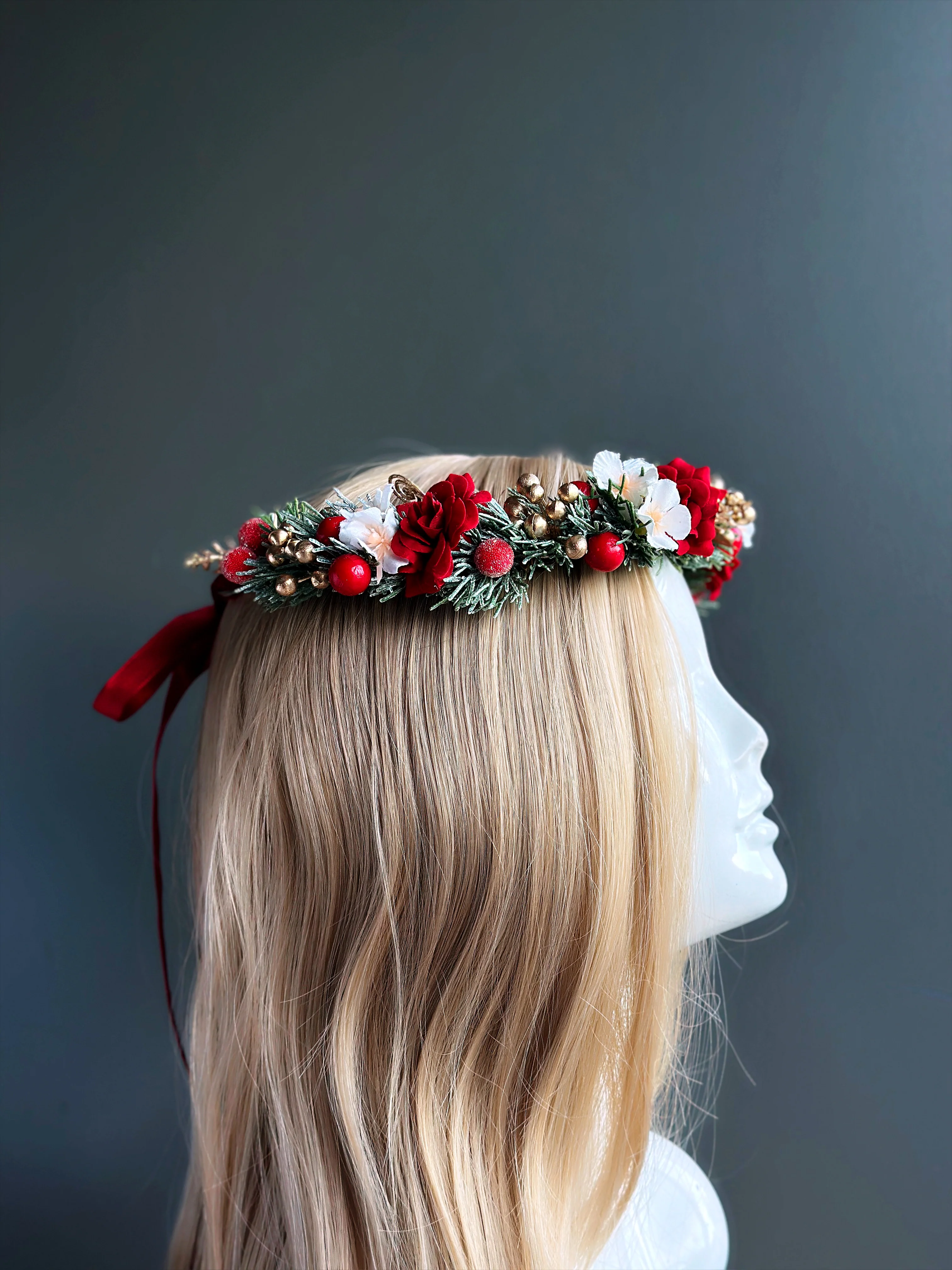 Christmas Flower Crown - Image 2