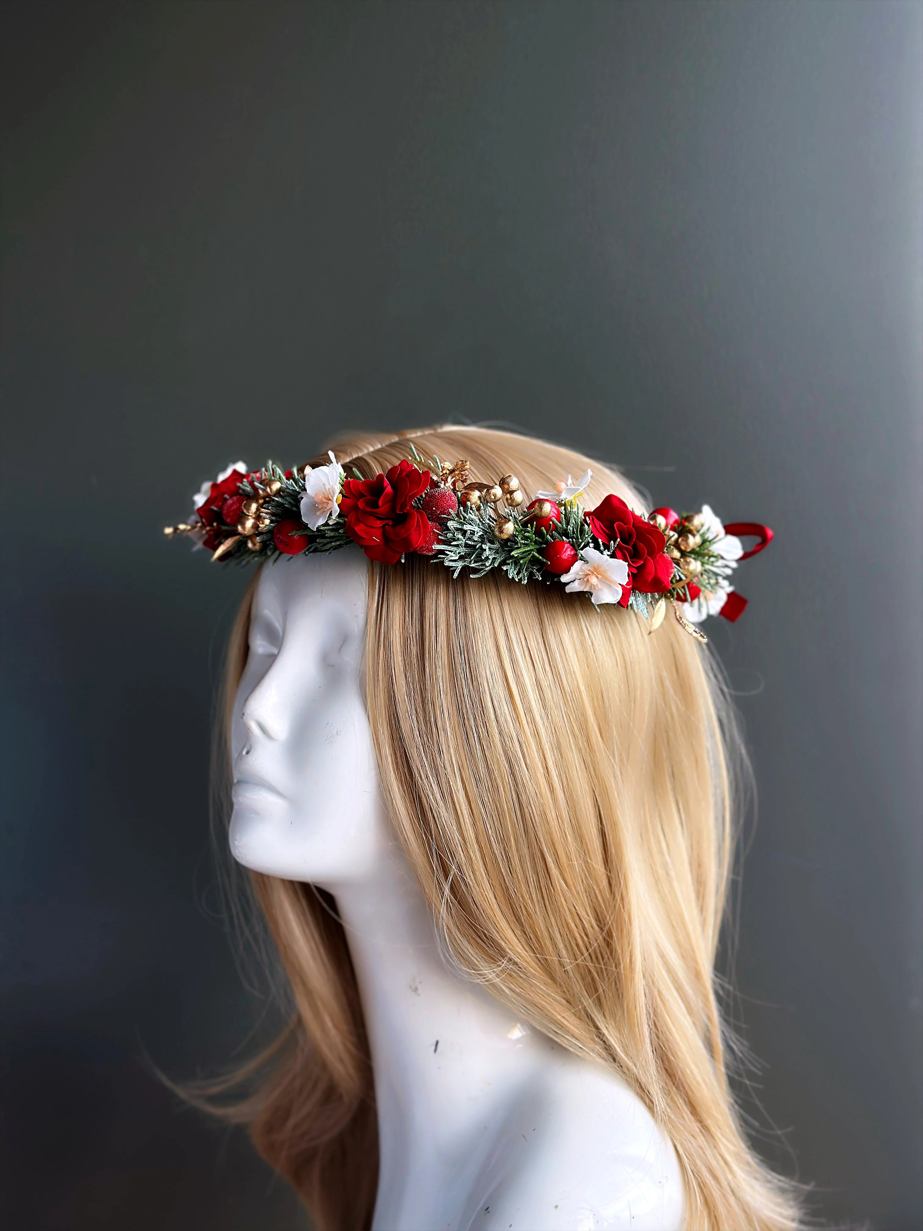 Christmas Flower Crown - Image 3