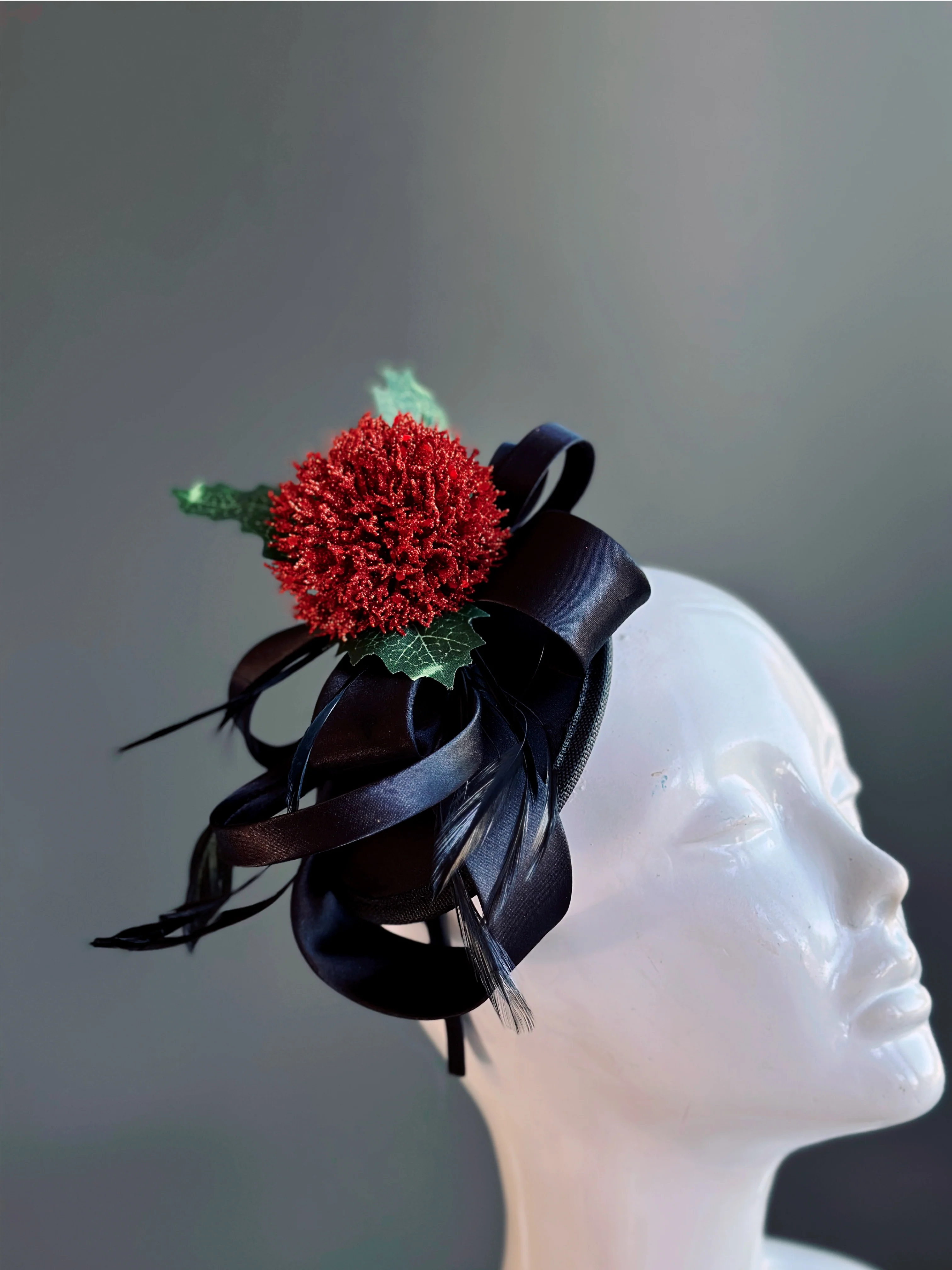 Christmas Flower Fascinator - Image 8