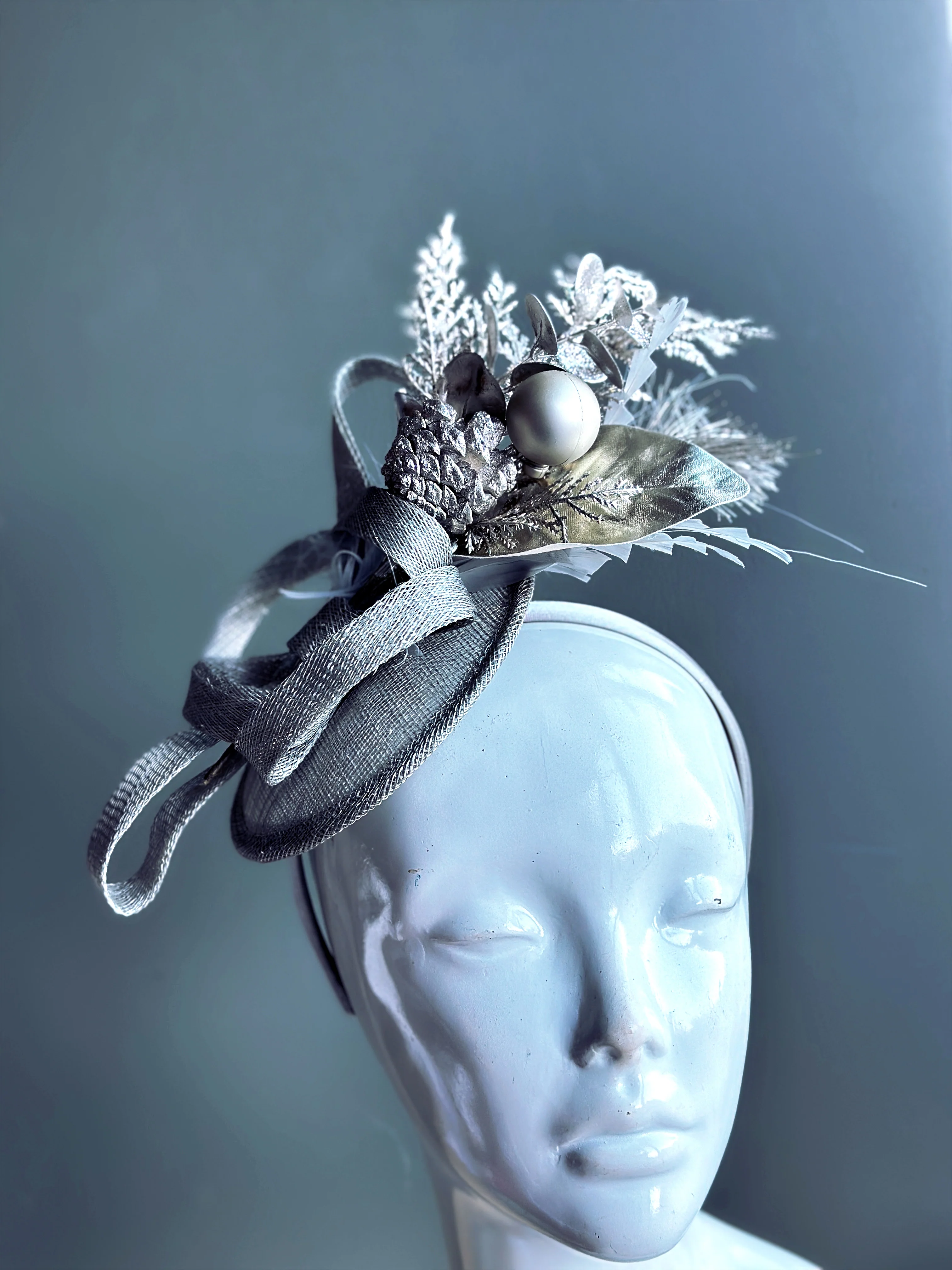 Frosty Forest Christmas Fascinator - Image 2