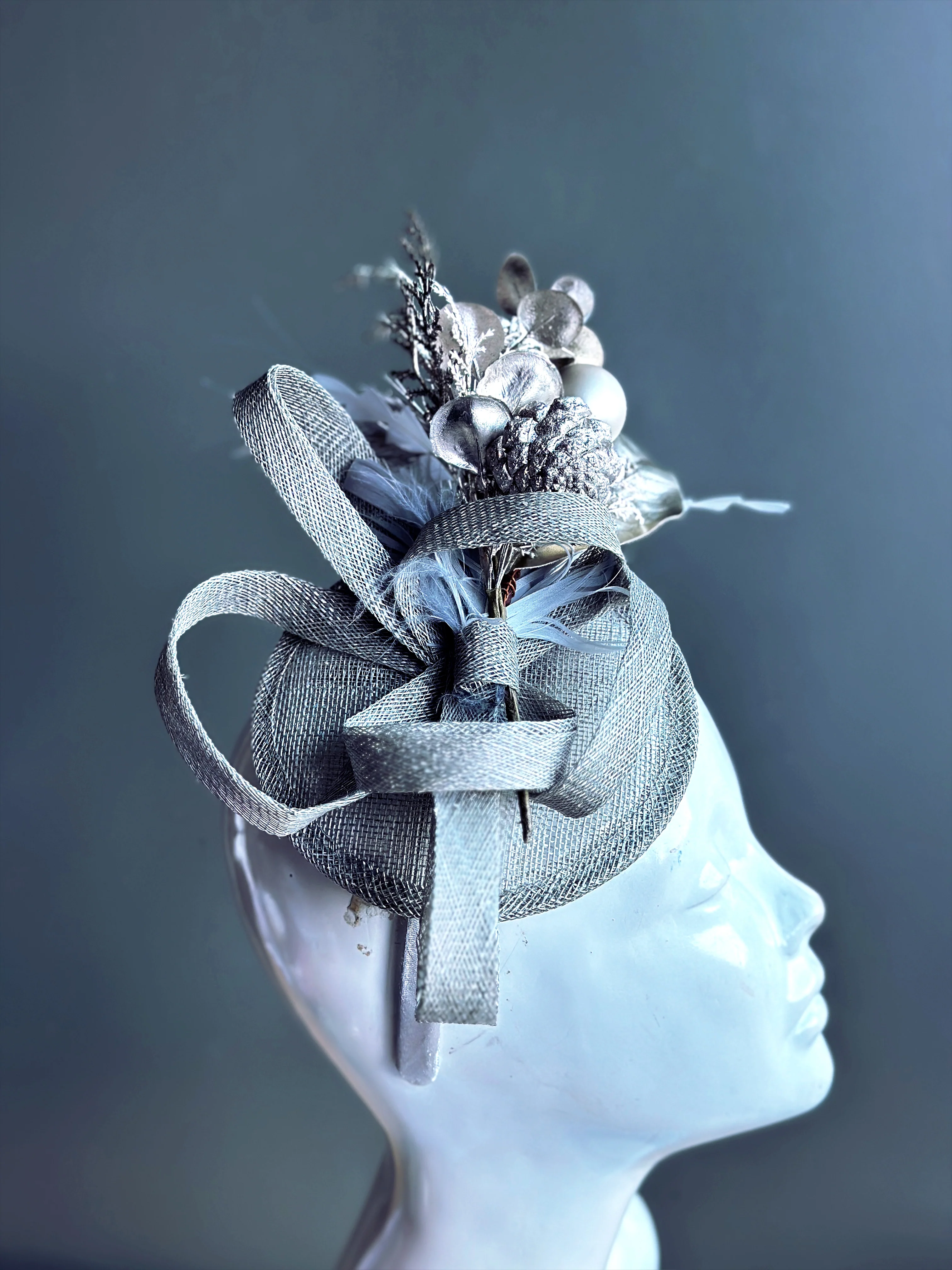 Frosty Forest Christmas Fascinator - Image 5
