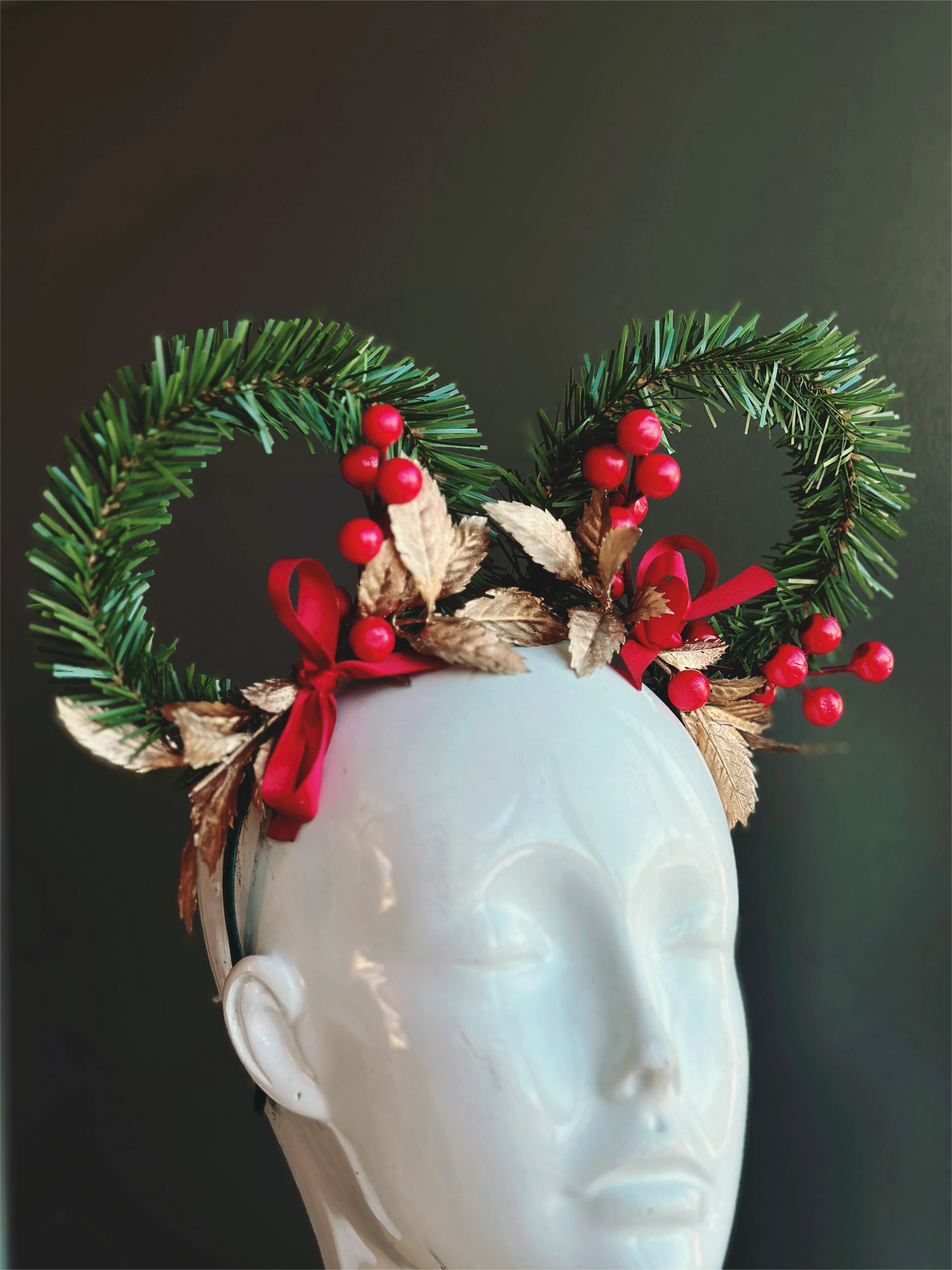 Christmas Mouse Ears Headband - Image 3