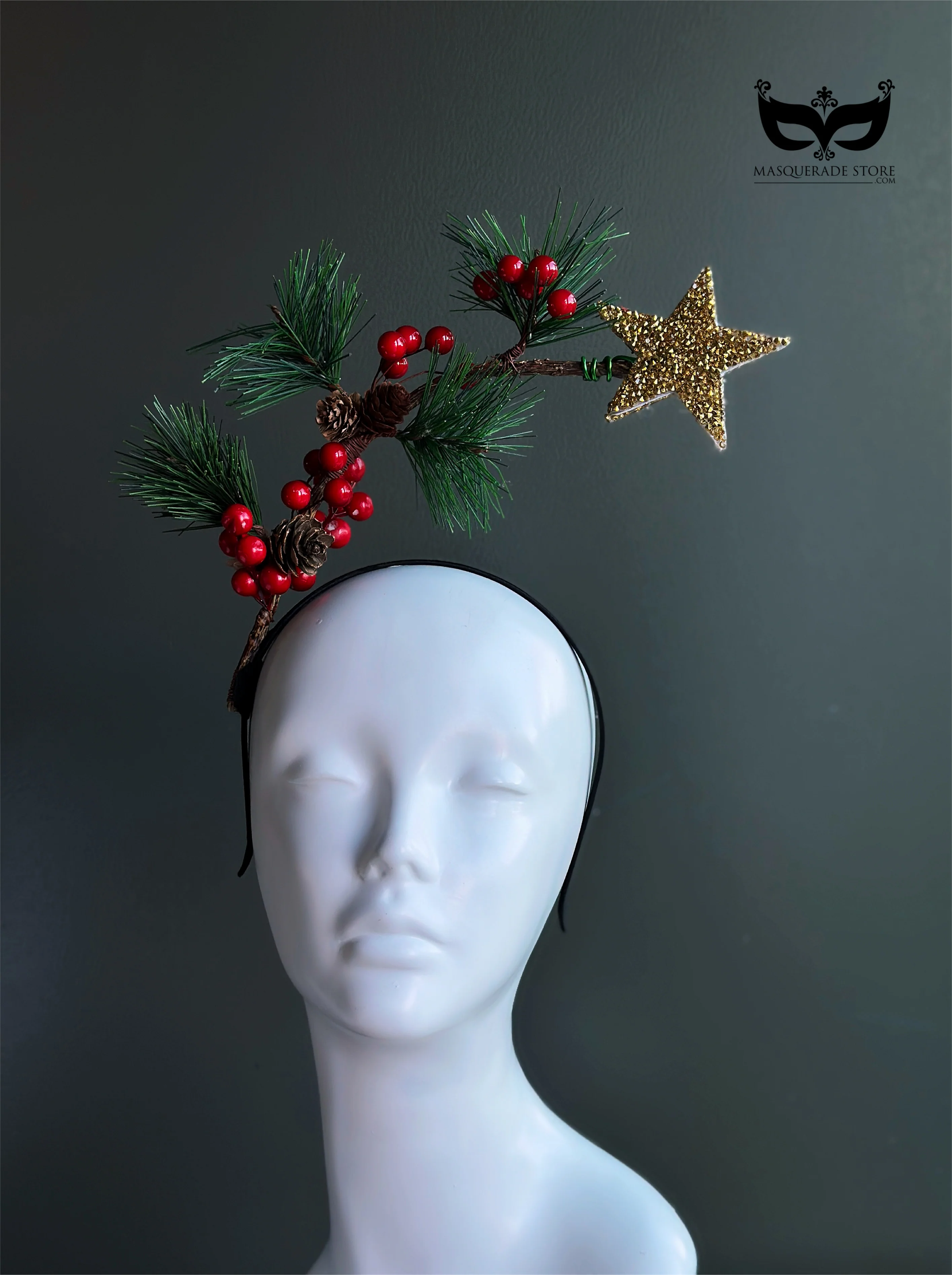 Christmas Star Pine Berry Headband - Image 2