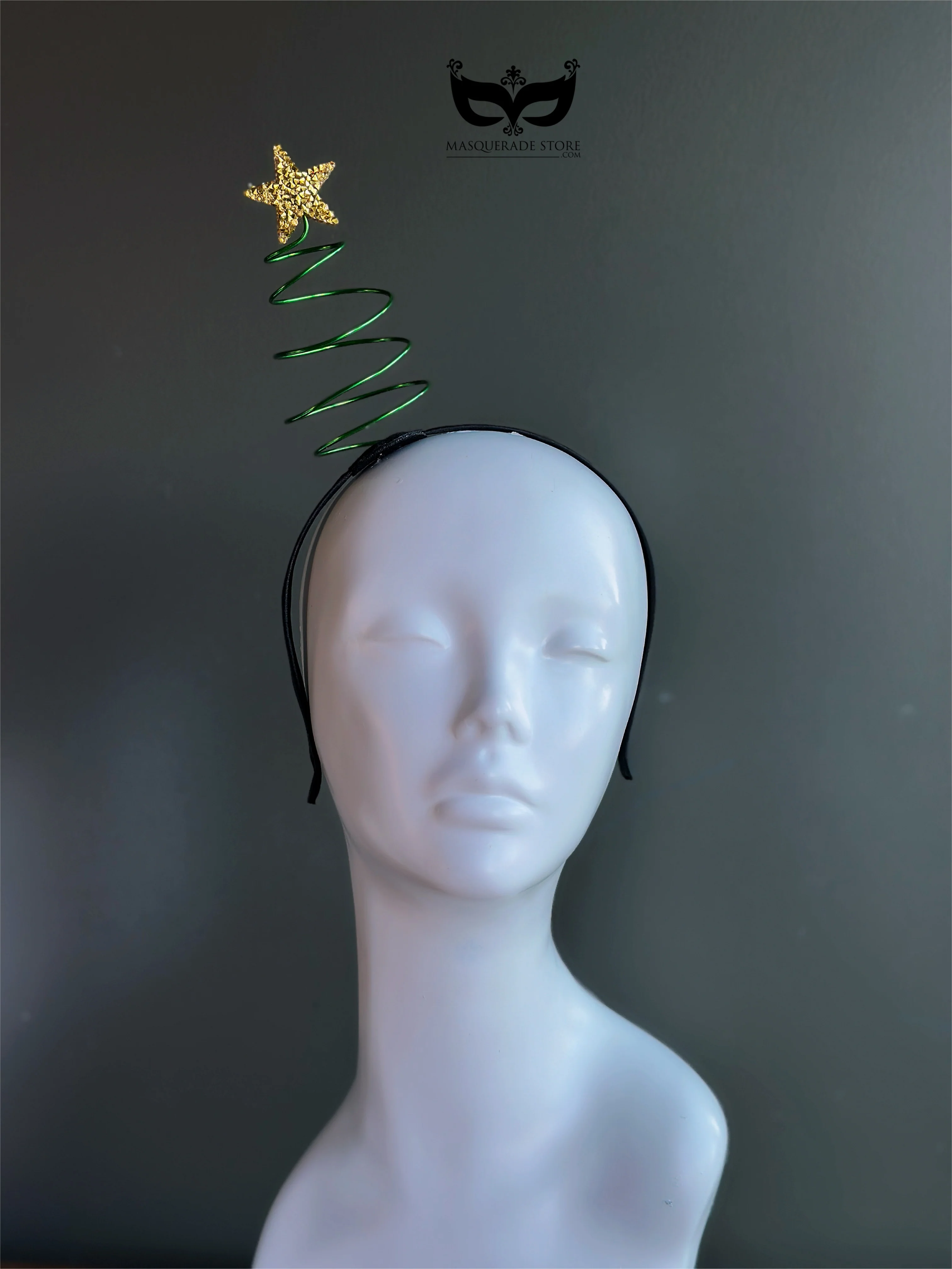 Christmas Tree Spiral Star Headband