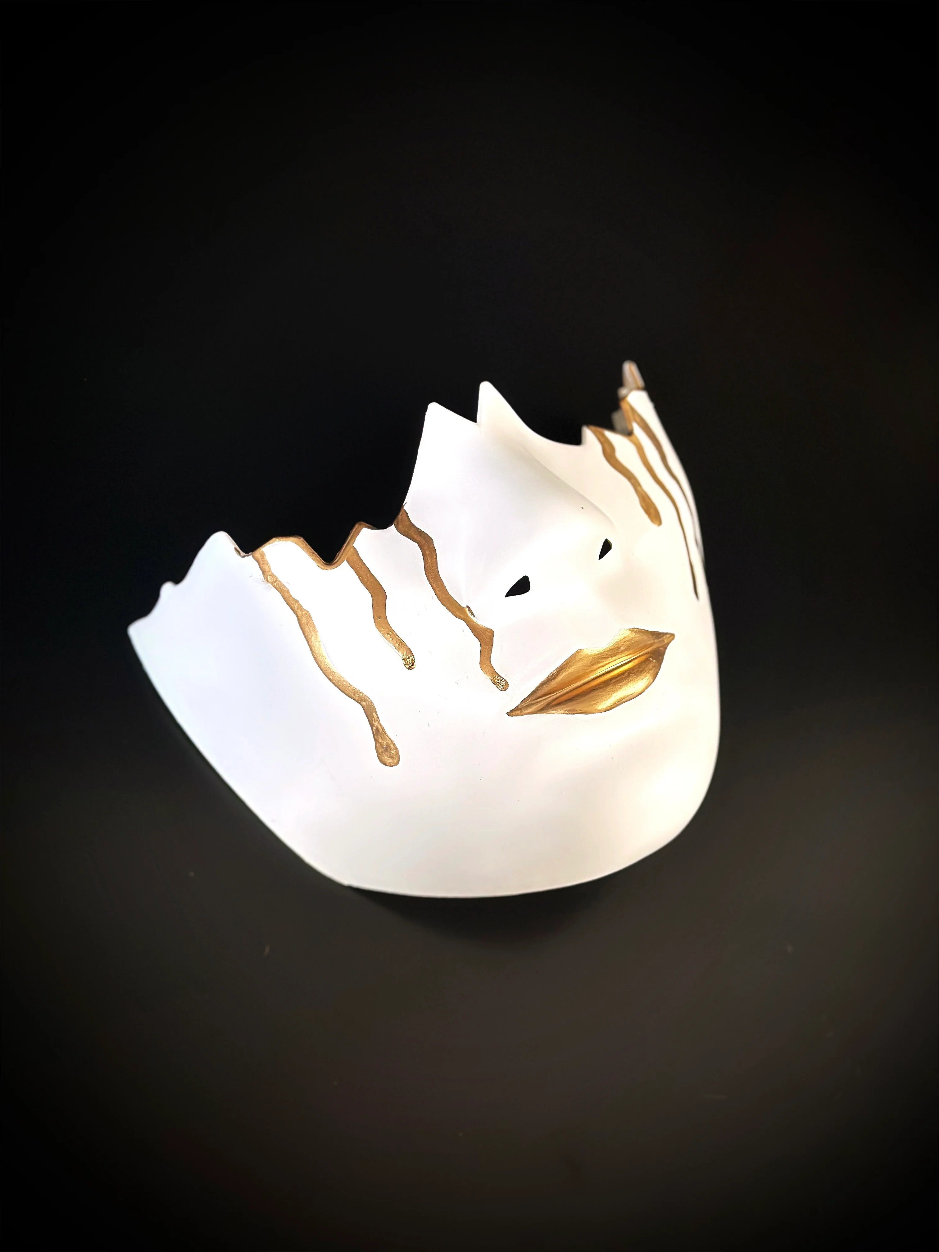 Mouthguard Mask Set - Black White Gold - Image 3
