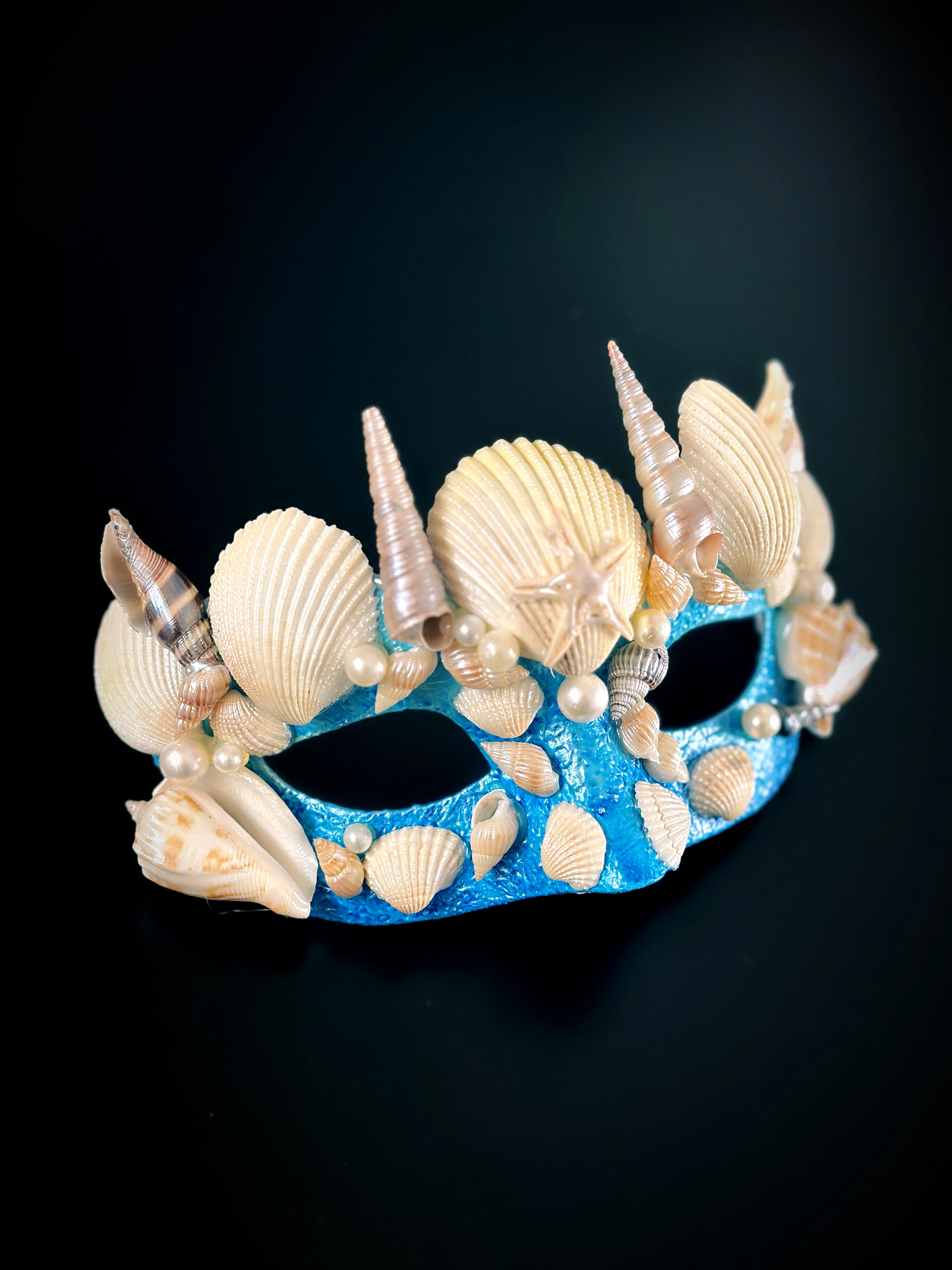 Ocean King & Queen Masks - Blue - Image 3