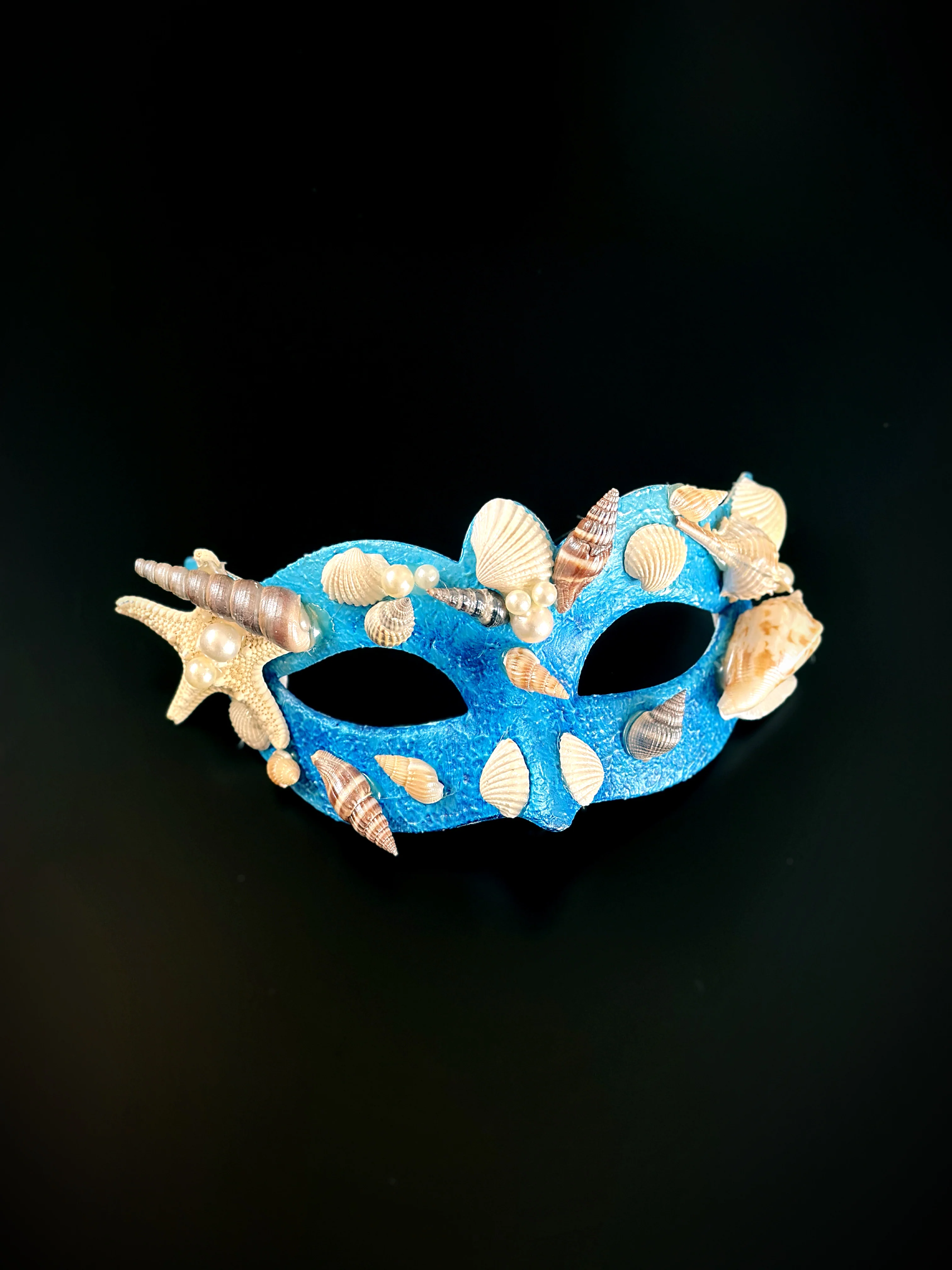 Ocean King & Queen Masks - Blue - Image 6