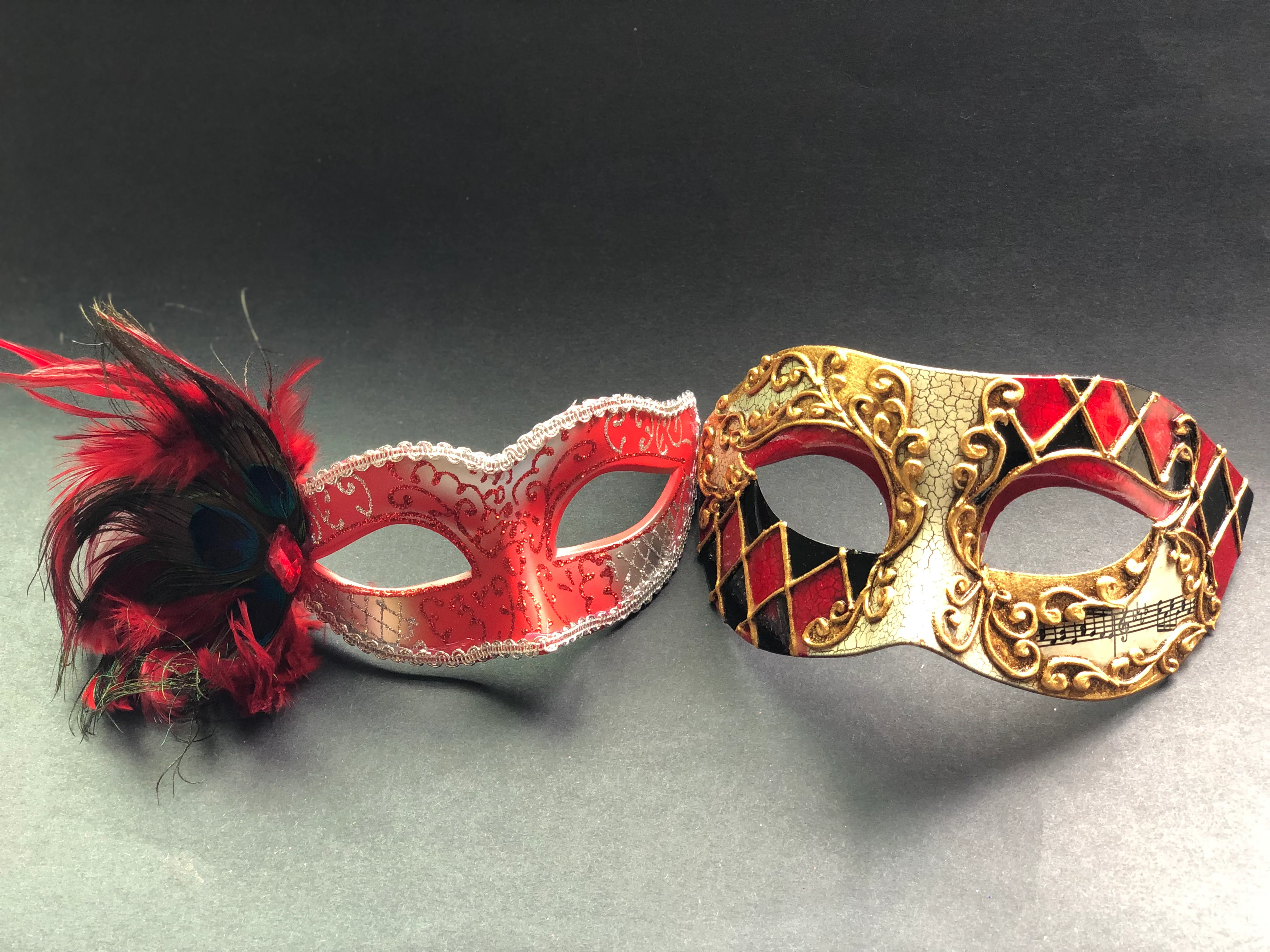 Venetian harlequin - Red/Silver/Gold - Image 4
