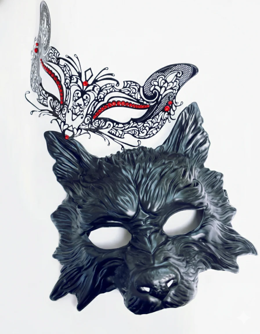 Wolf & Kitty Pair - Black - Image 3
