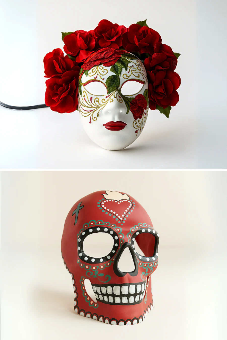 Crimson Devotion – Couples Sugar Skull Set