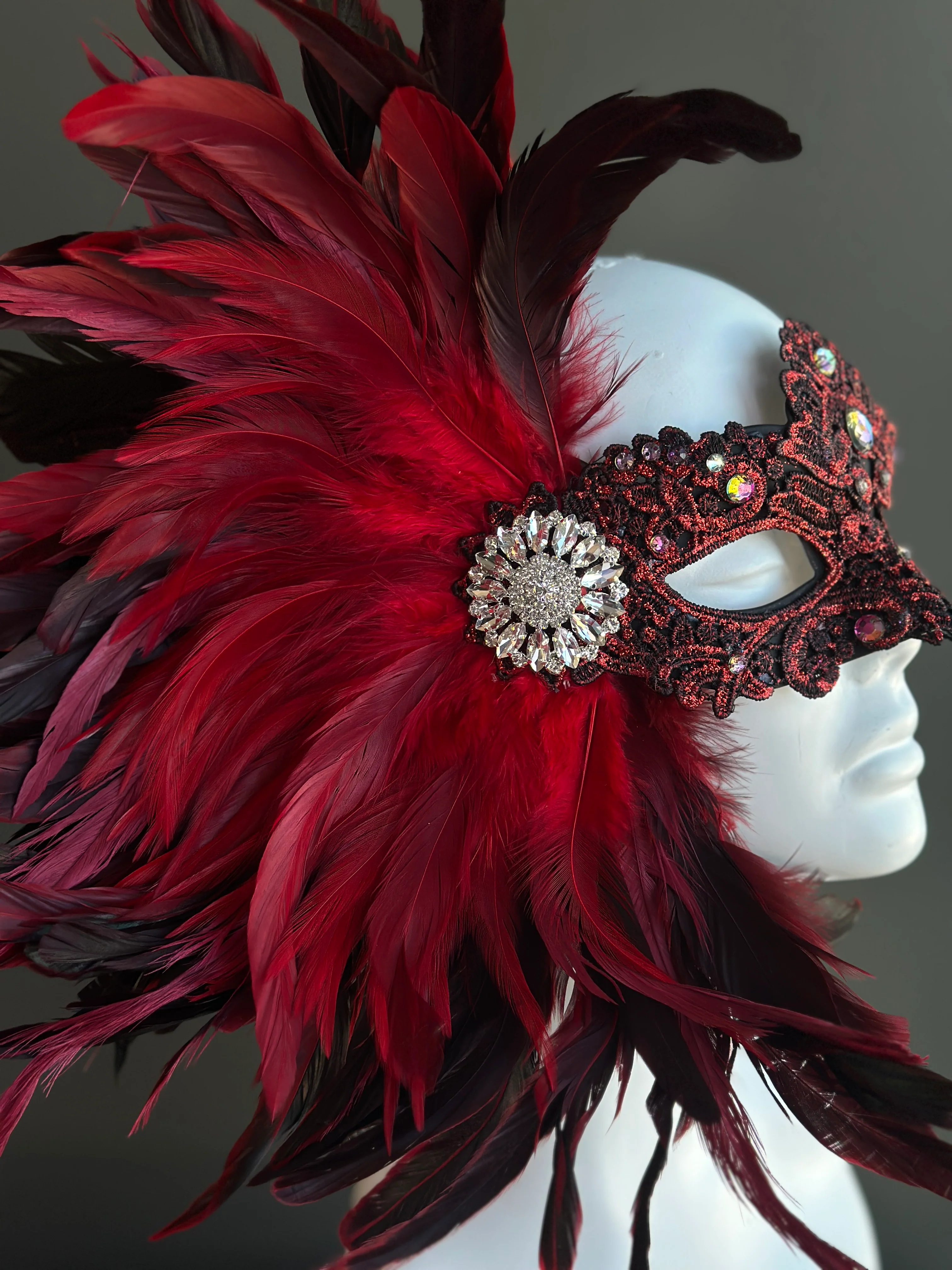 Crimson Plume - Red/Black - Image 2