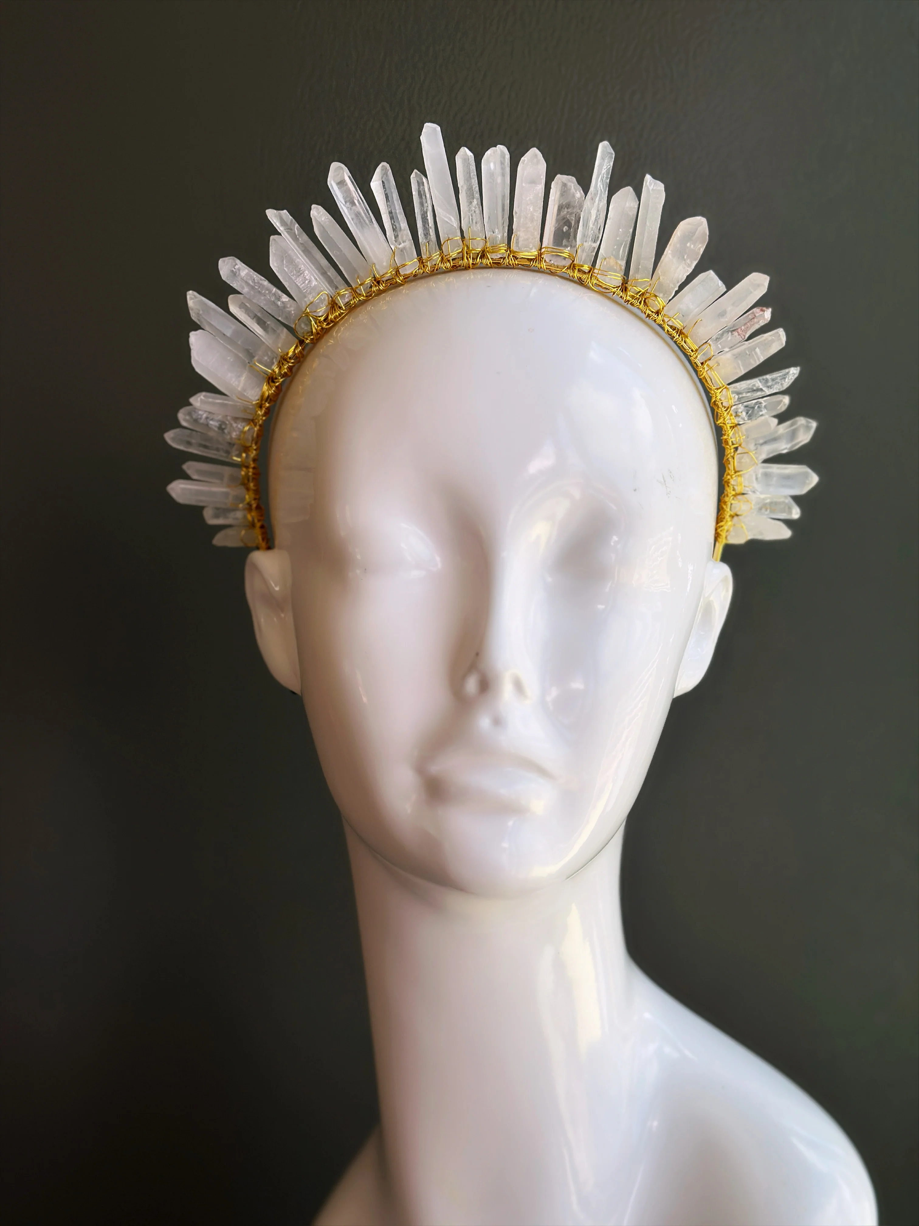 Crystal Quartz Crown Headpiece - Image 2