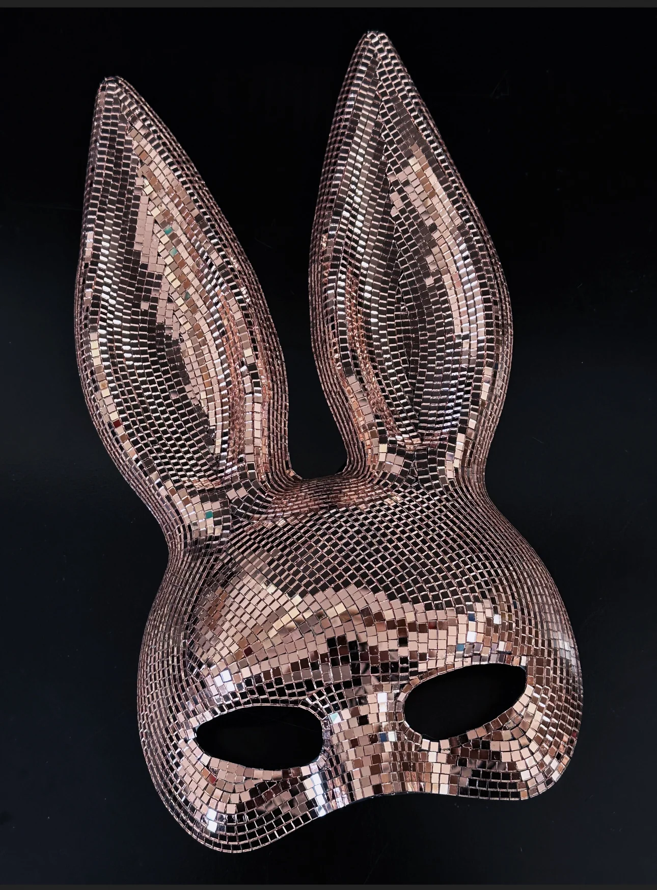 Disco Bunny Mask - Rose Gold